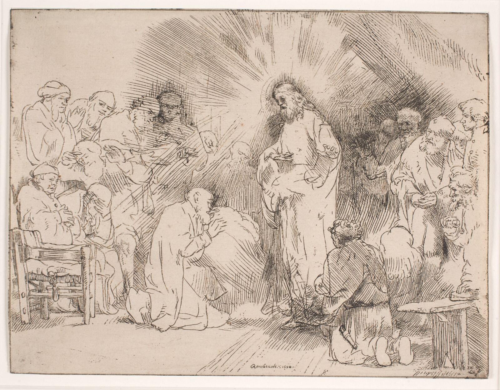 Rembrandt van Rijn, Kristus viser sig for apostlene