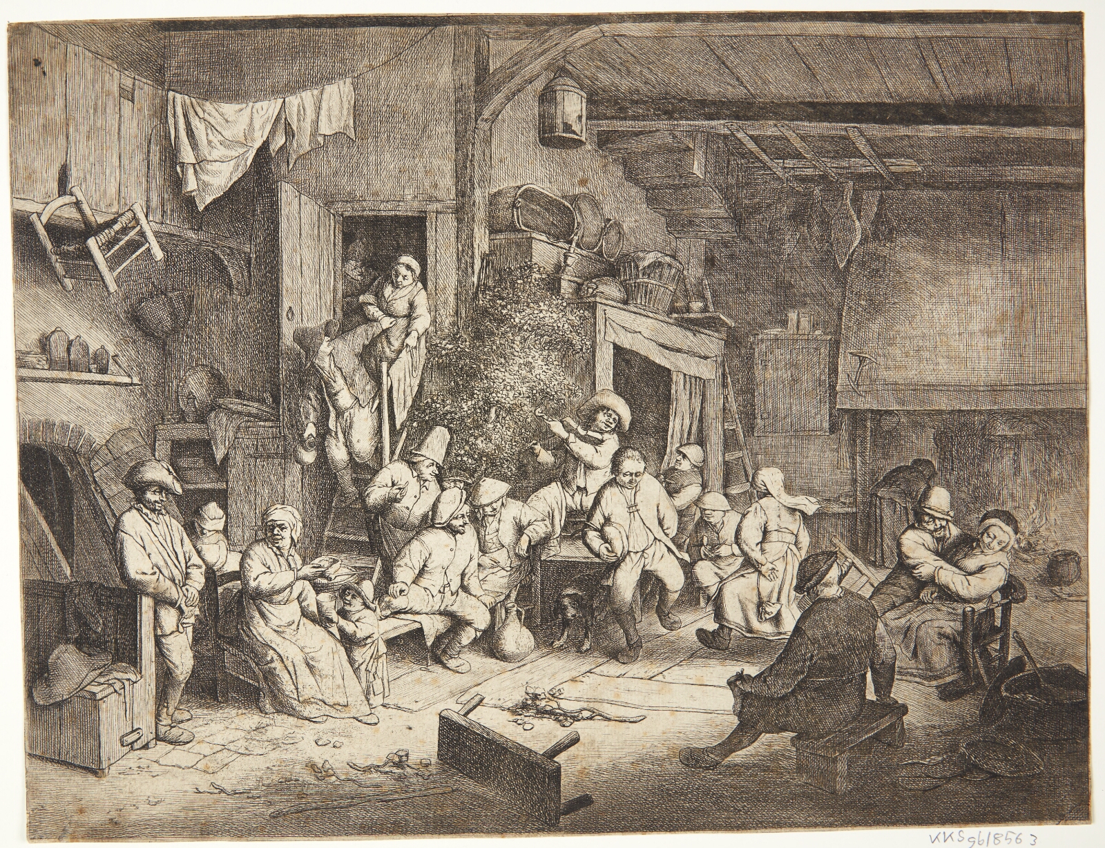Adriaen van Ostade, Dansende bønder i en krostue