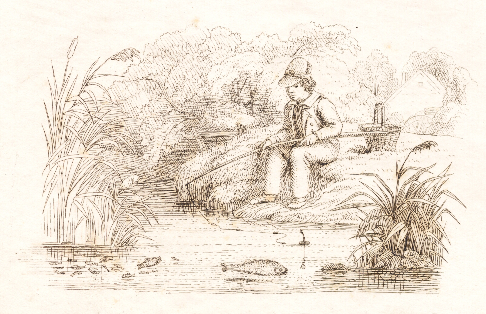 Martinus Rørbye, Illustration til "Halvhundrede Fabler for Børn" af Hey