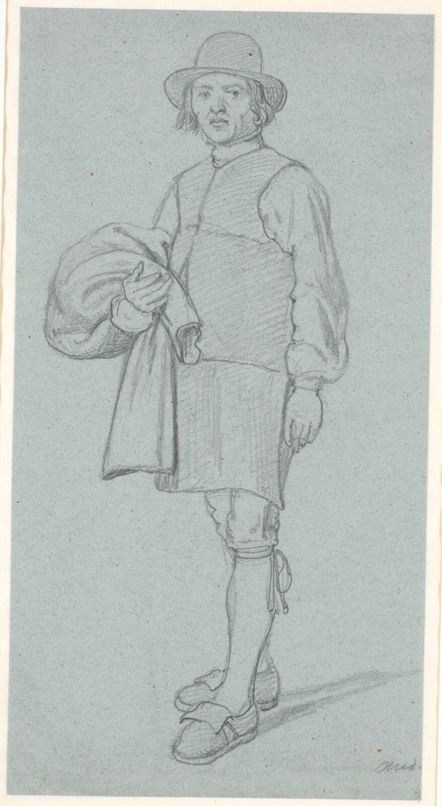 Wilhelm Marstrand, Ung svensk bonde med rundpuldet hat