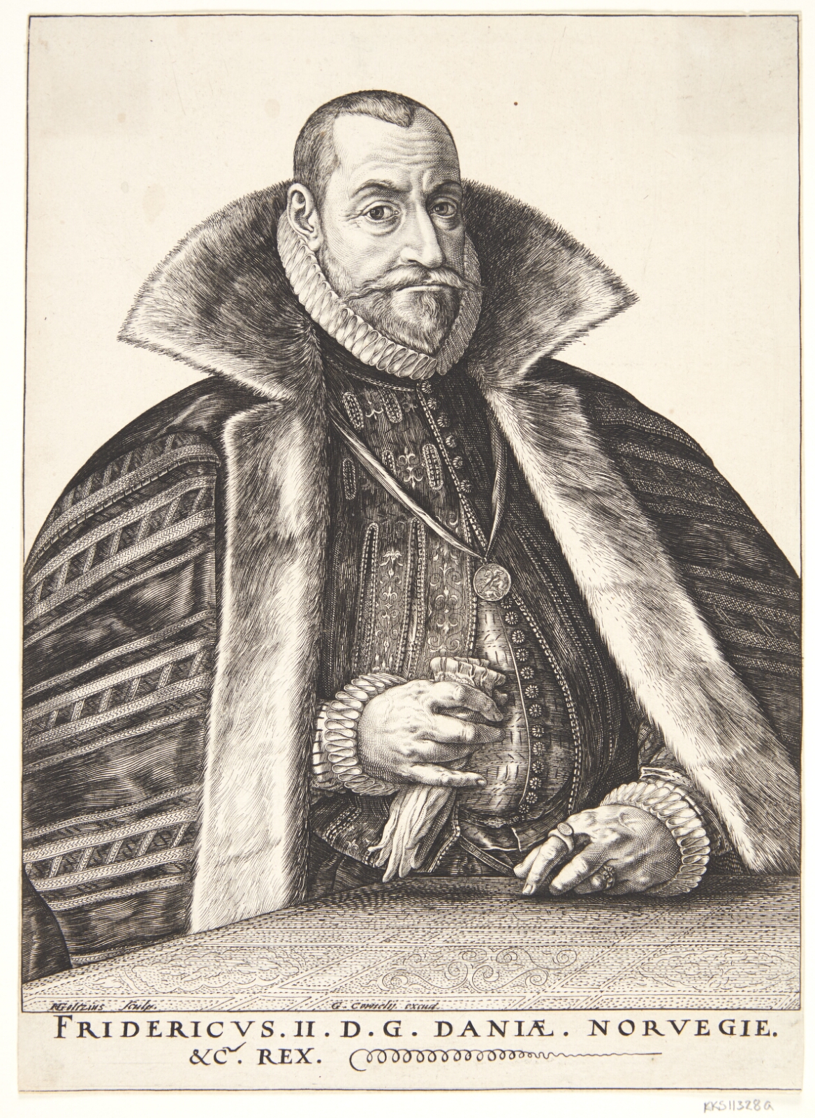Hendrick Goltzius, Frederik II, konge af Danmark og Norge