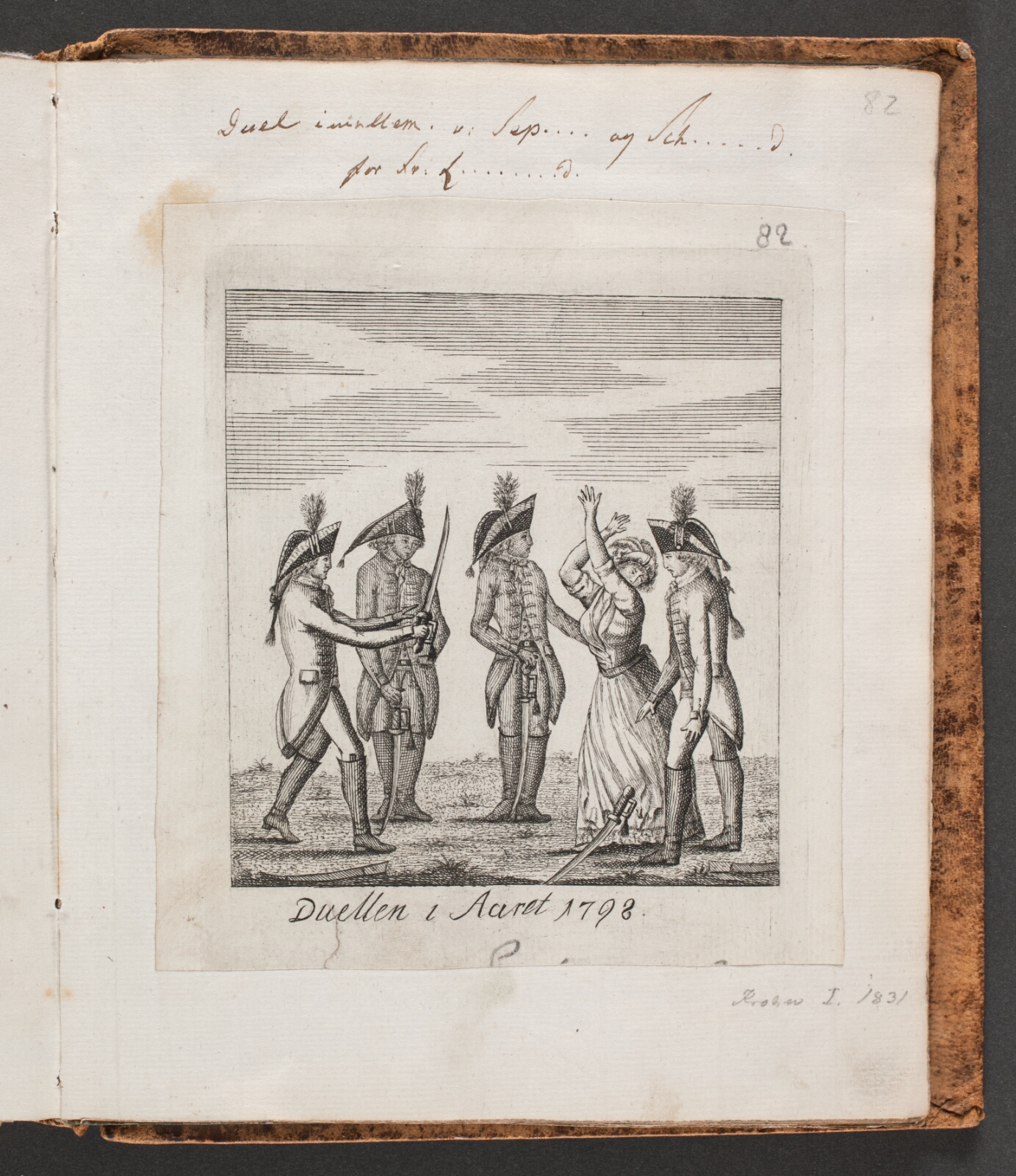 Ubekendt dansk, "Duellen i Aaret 1798"