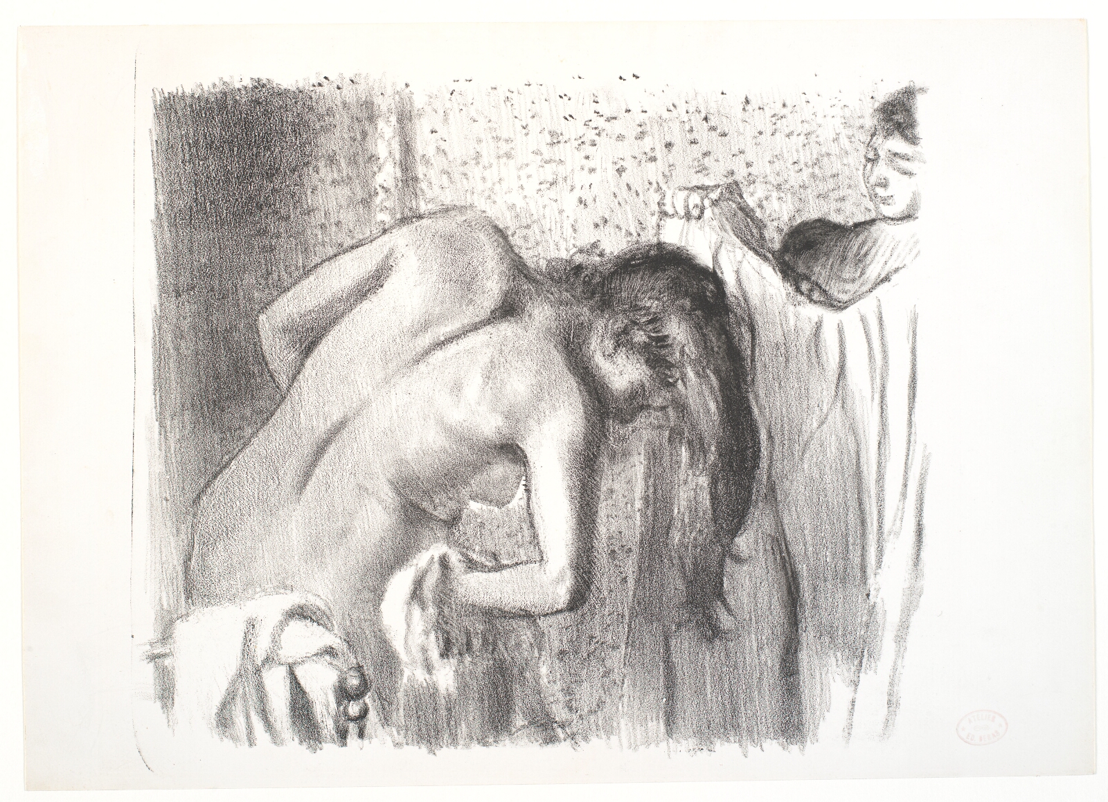 Edgar Degas, La sortie du bain (grande planche)