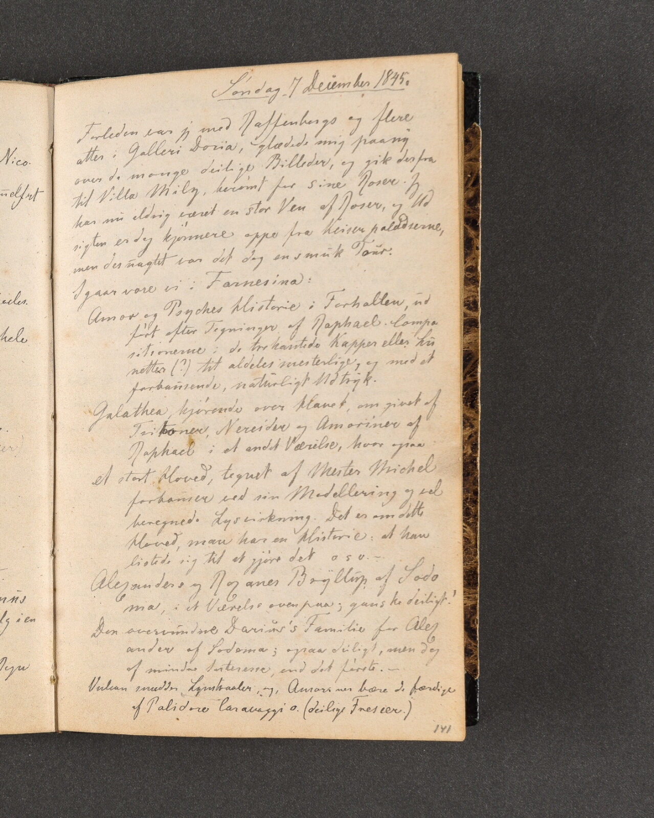 Johan Thomas Lundbye, Rejsedagbog