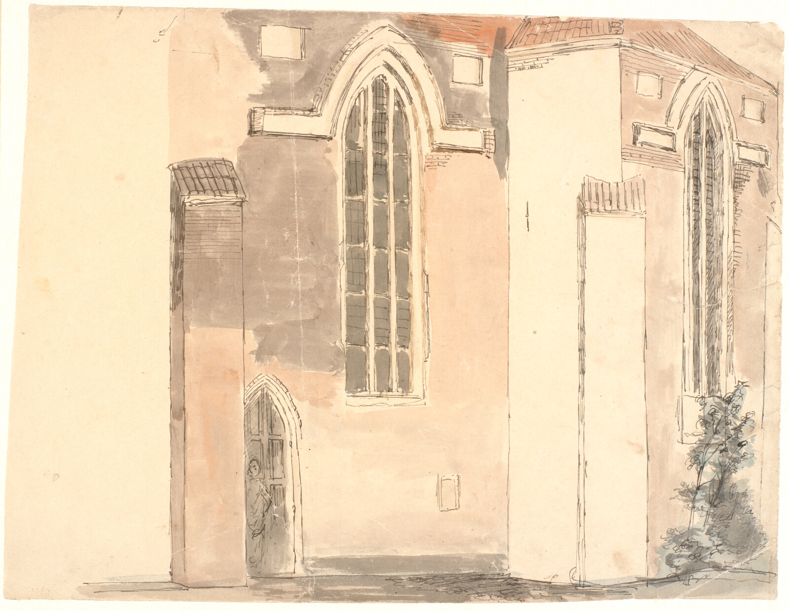 Dankvart Dreyer, Parti af St. Hans' kirke i Odense