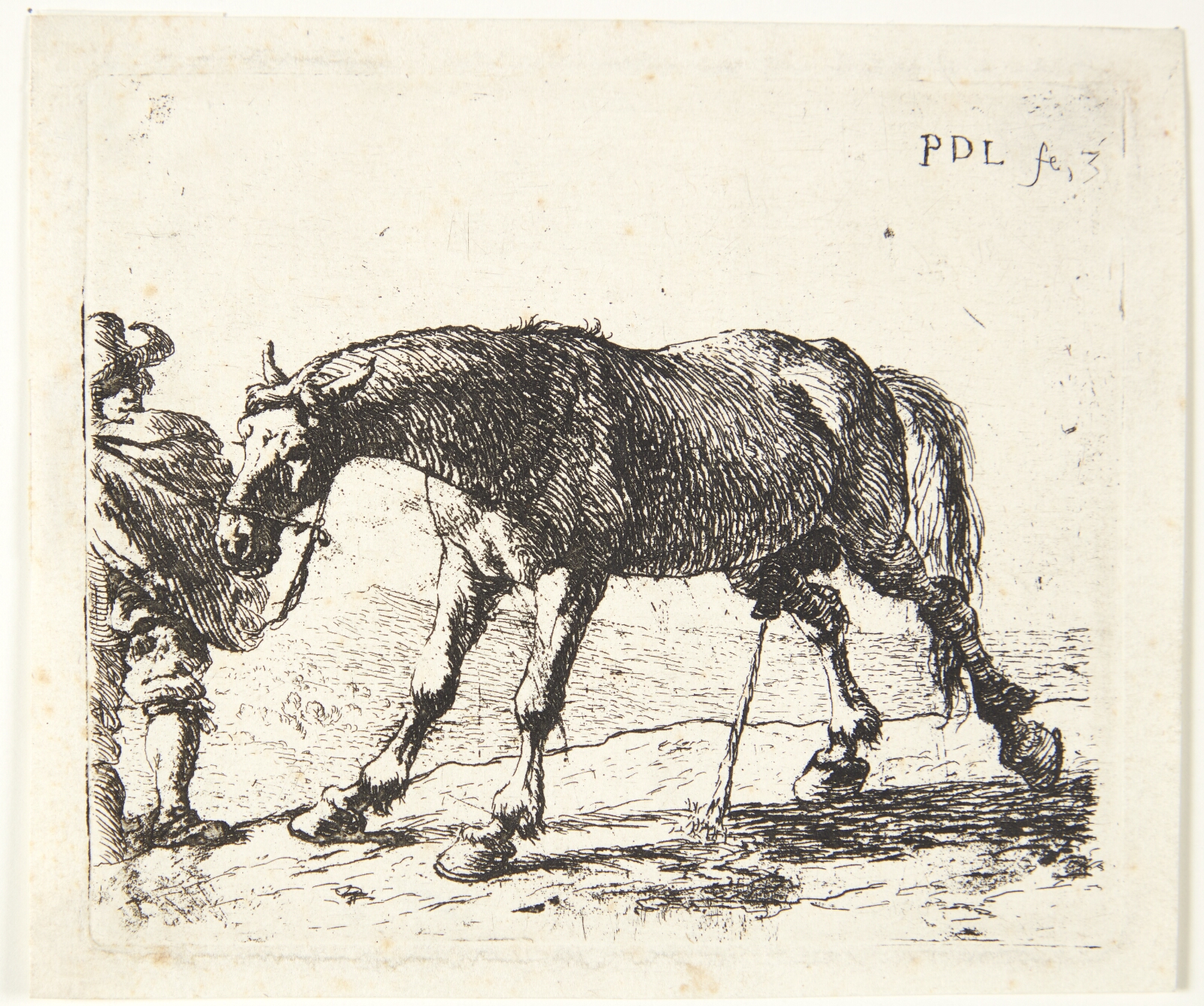 Pieter van Laer, En pissende hest