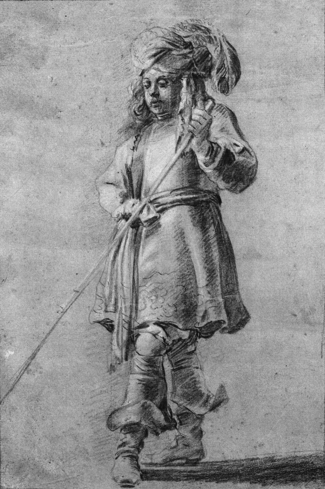 Karel van Mander III, Stående orientaler med turban og stav.