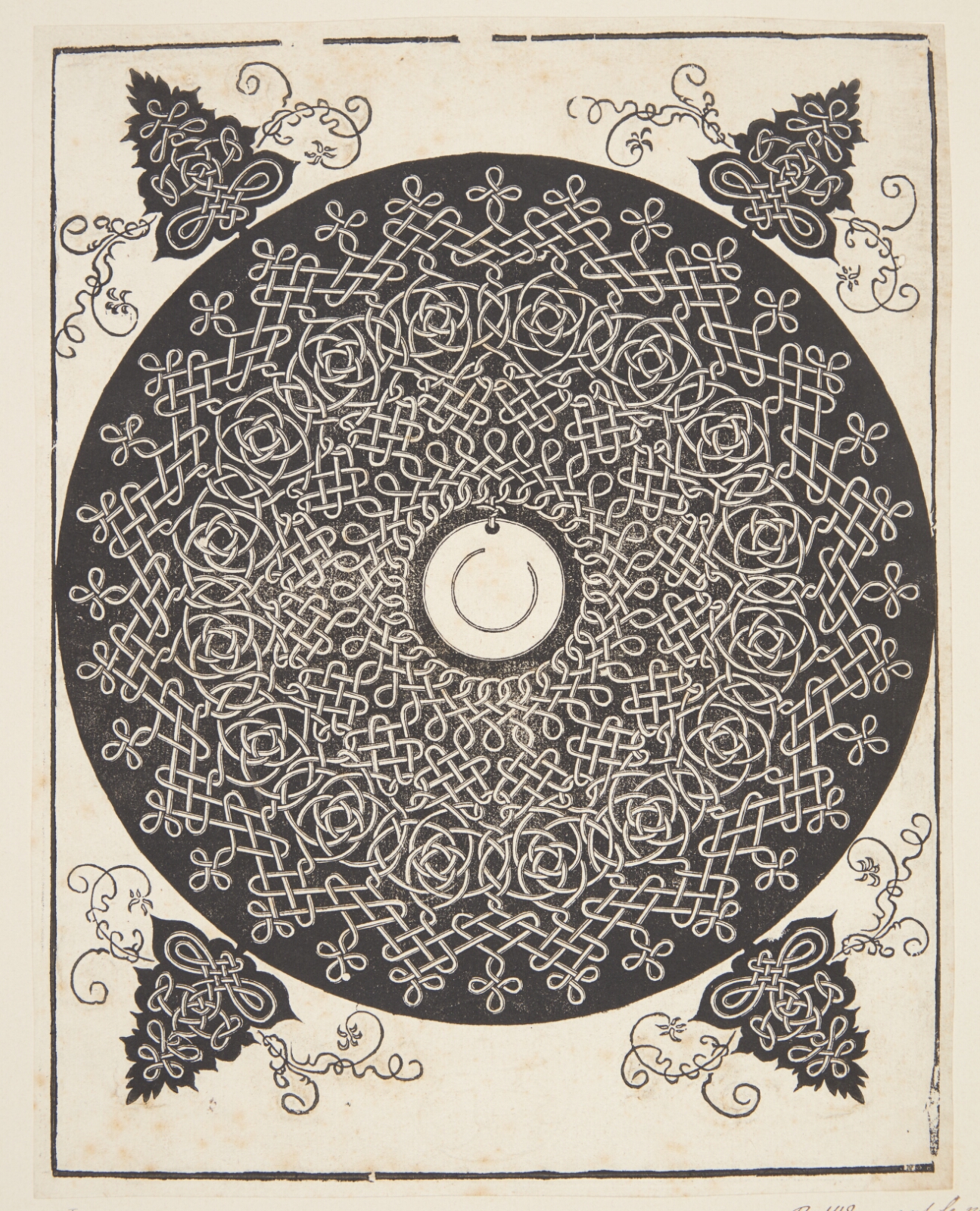 Albrecht Dürer, Knob med hvid medaljon