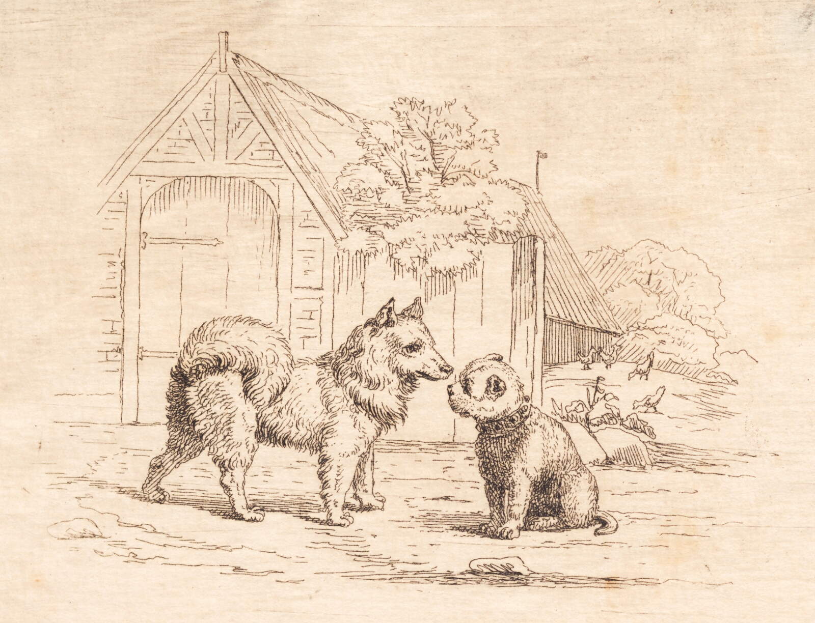 Martinus Rørbye, Illustration til "Halvhundrede Fabler for Børn" af Hey