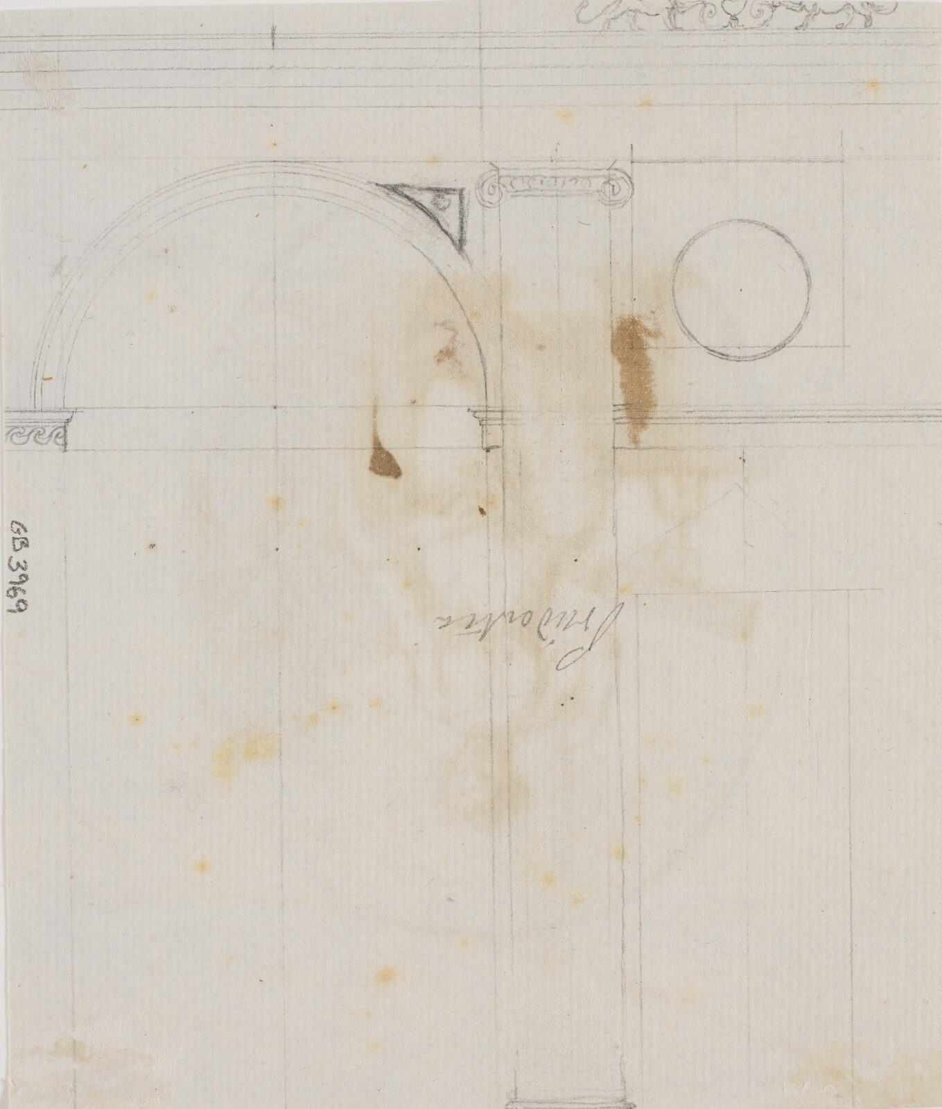 Nicolai Abildgaard, Fragment af arkitekturudkast
