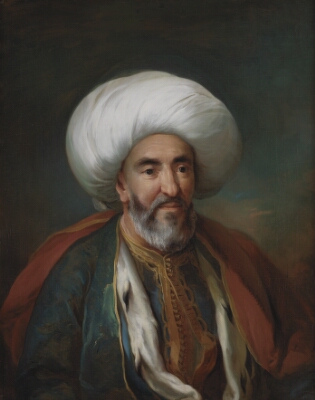 Portrait of Mahmud Agas, Ambassador of Tripolis, Pilo, C.G., 1757