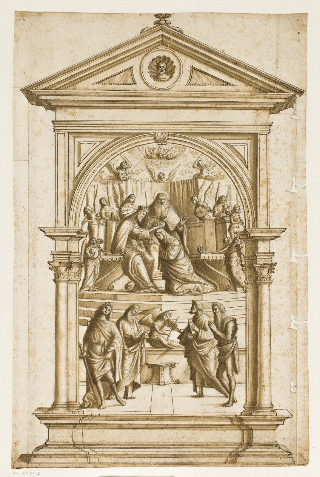 Vittore Carpaccio, Udkast til en altertavle med Marias himmelkroning