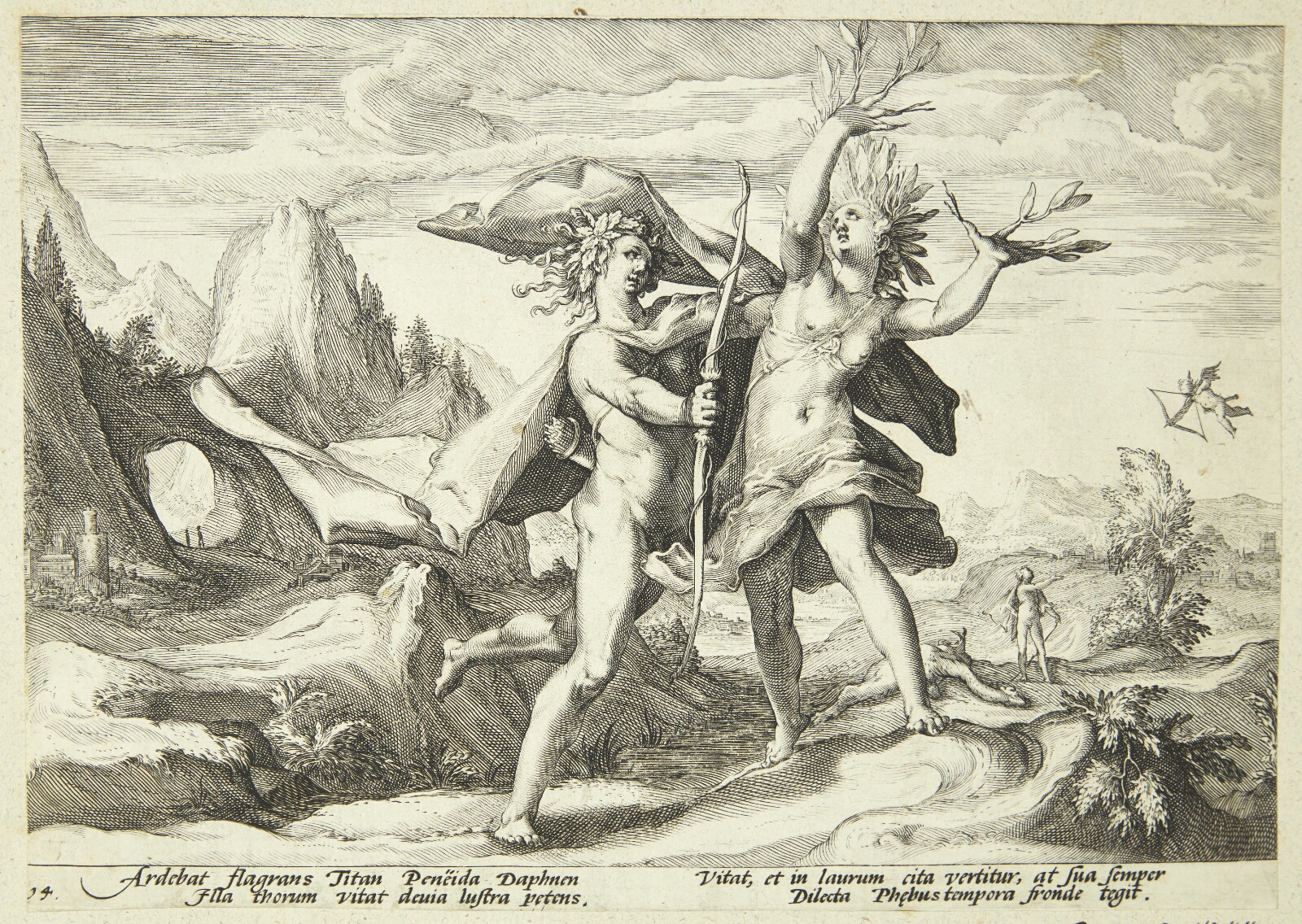 Hendrick Goltzius, Dafne forvandlet til et laurbærtræ