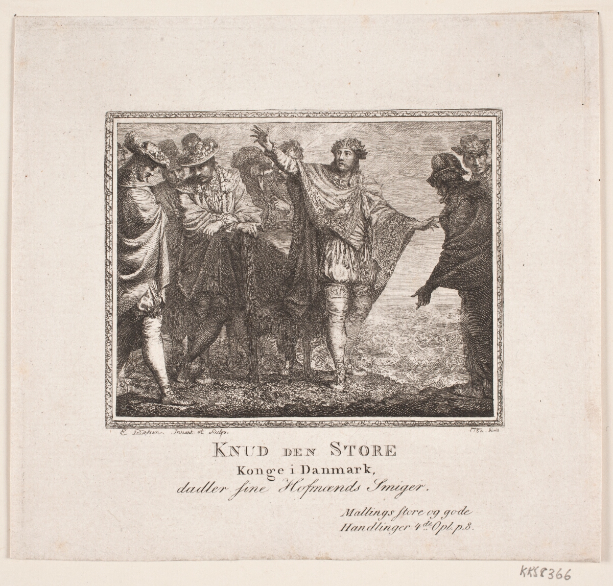 Knud Den Store Og Hans Hofm nd 1782 Pauelsen Erik SMK Open