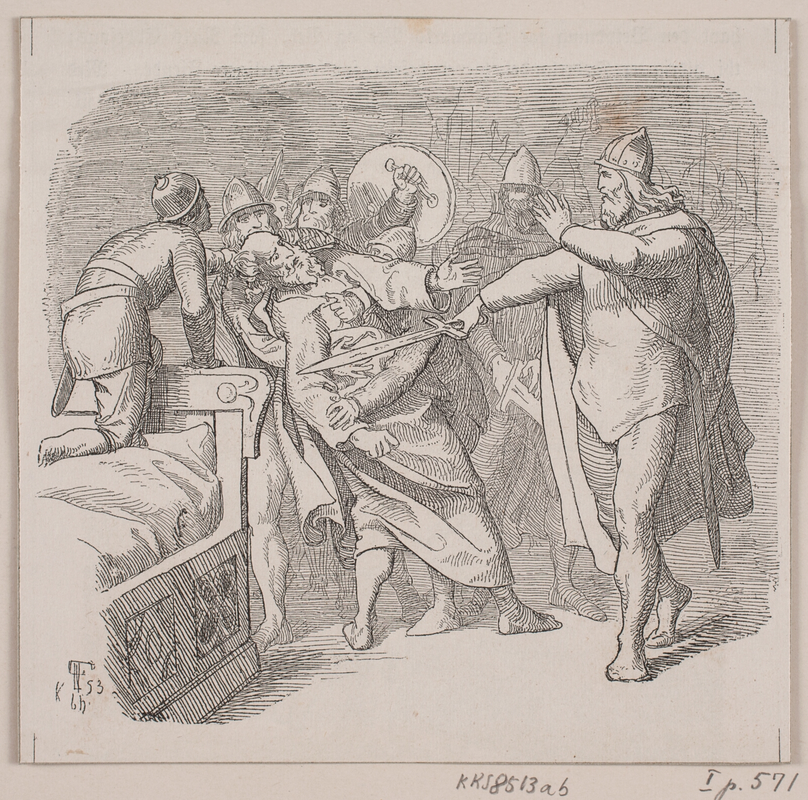 Lorenz Frølich, Illustration til "Mellemriget og opløsningstilstanden"