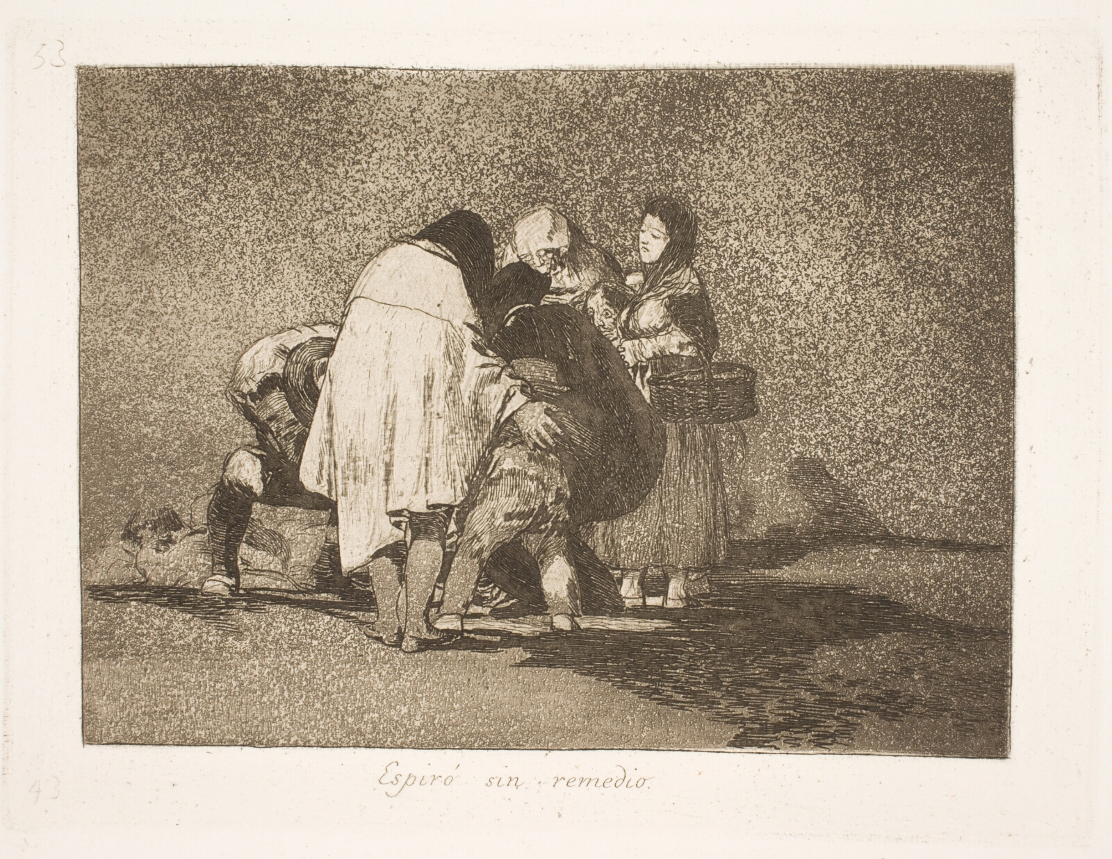 Francisco de Goya, Han døde, uden at man kunne hjælpe ham (53)