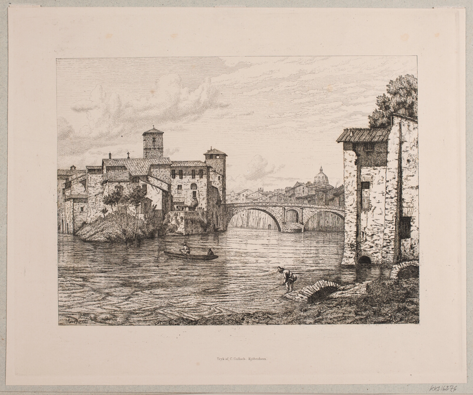 Vilhelm Kyhn, Parti ved Ponte Rotto i Rom