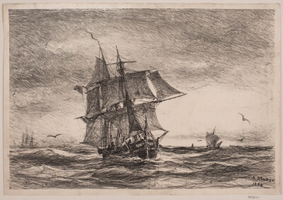 Marine, Melbye, Anton, 1852