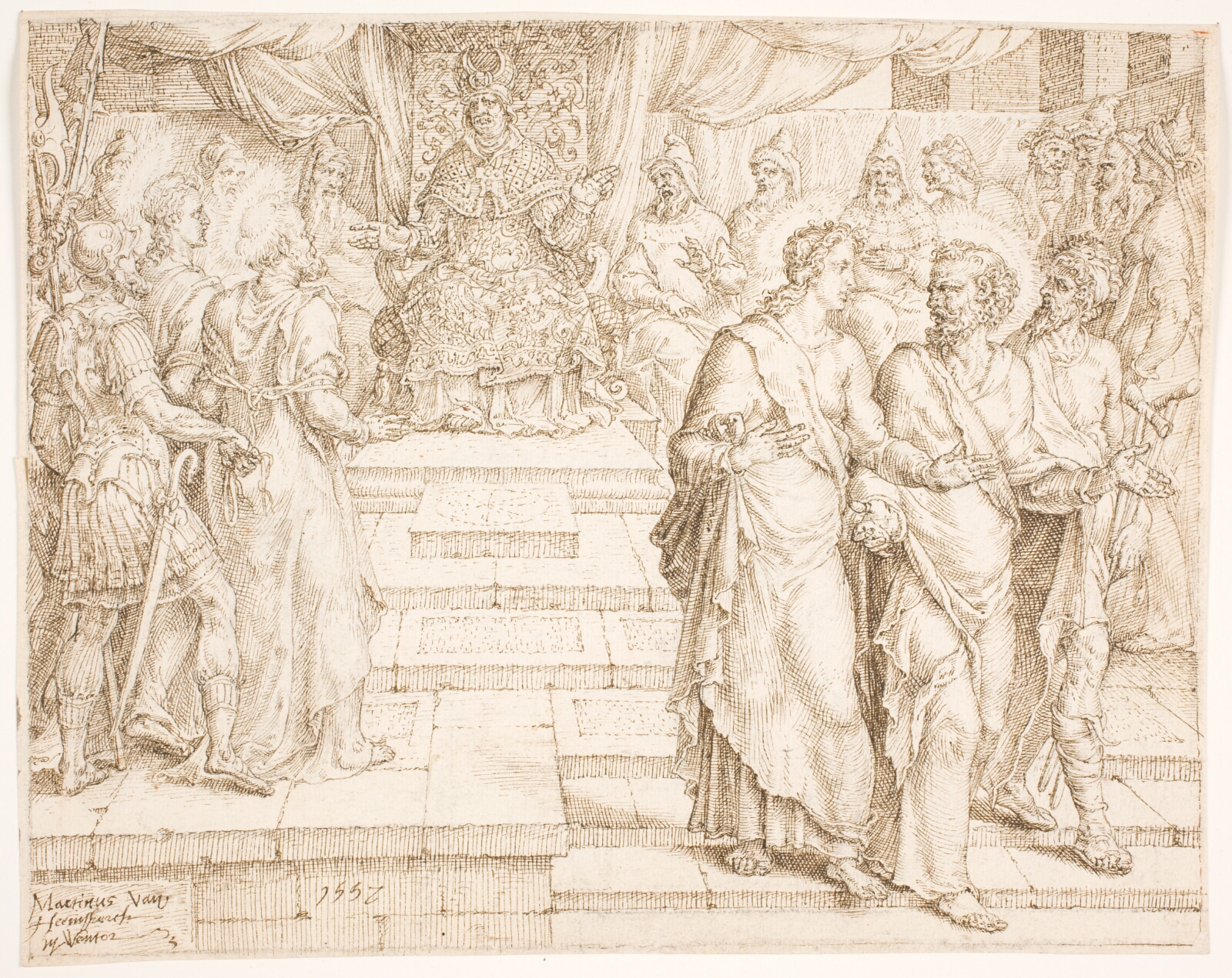 Maarten van Heemskerck, Peter og Johannes bliver under trusler løsladt