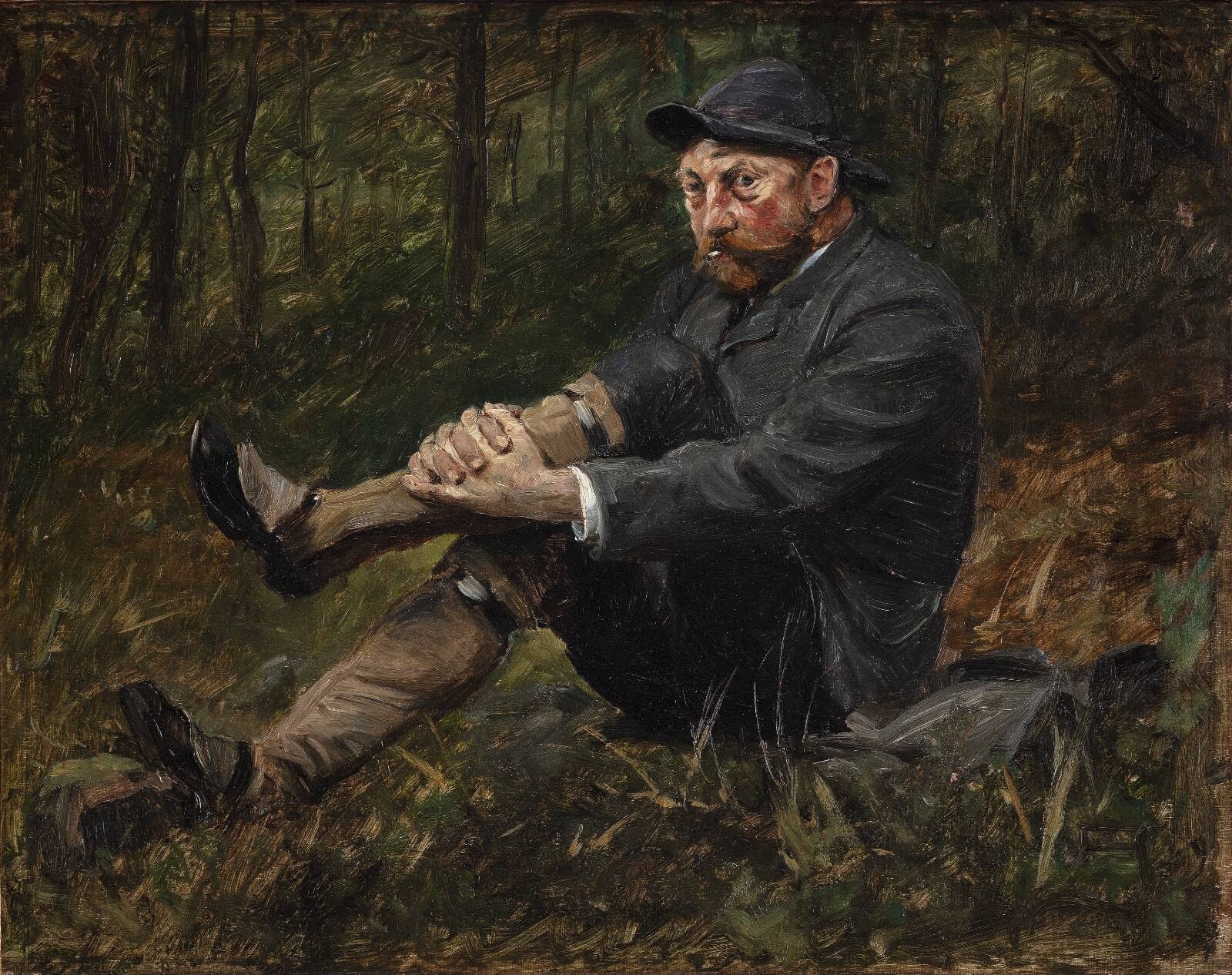 August Jerndorff, Arkitekten Thorvald Bindesbøll i en granskov på Kullen