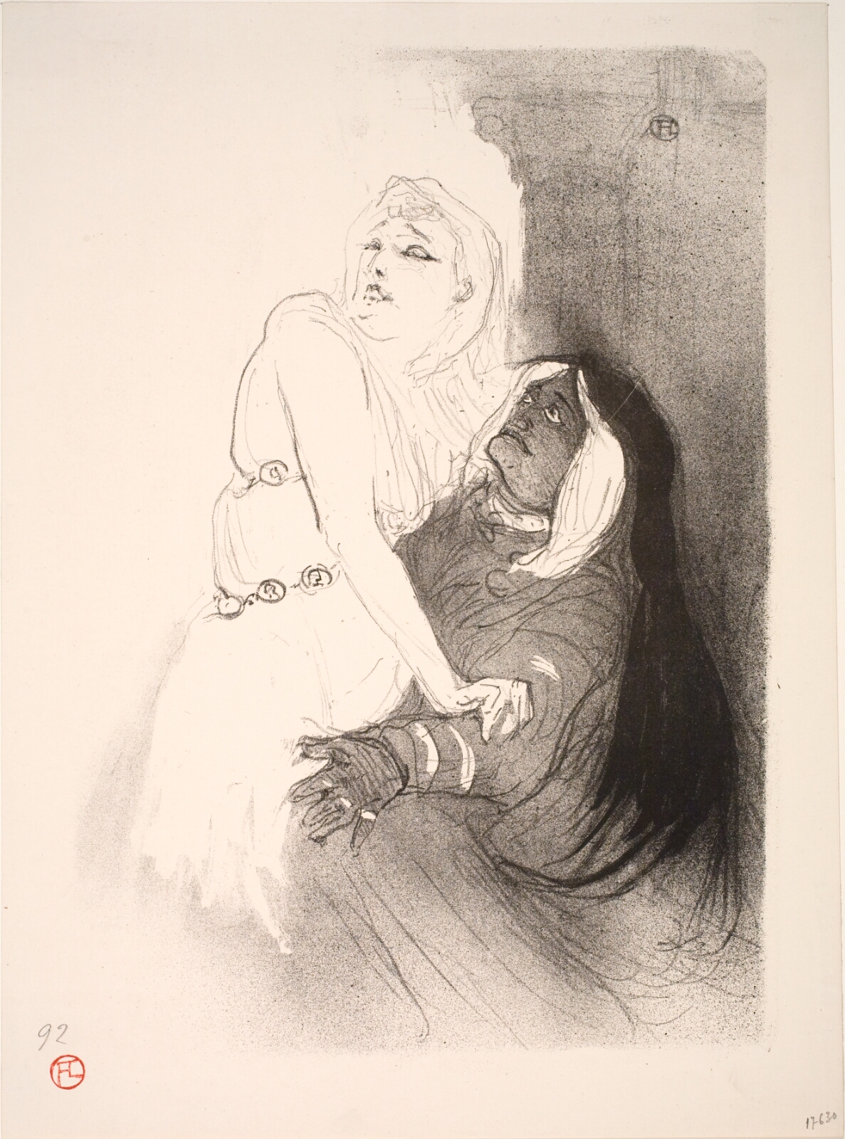 Henri de Toulouse-Lautrec, A la Renaissance, Sarah Bernhardt dans Phèdre