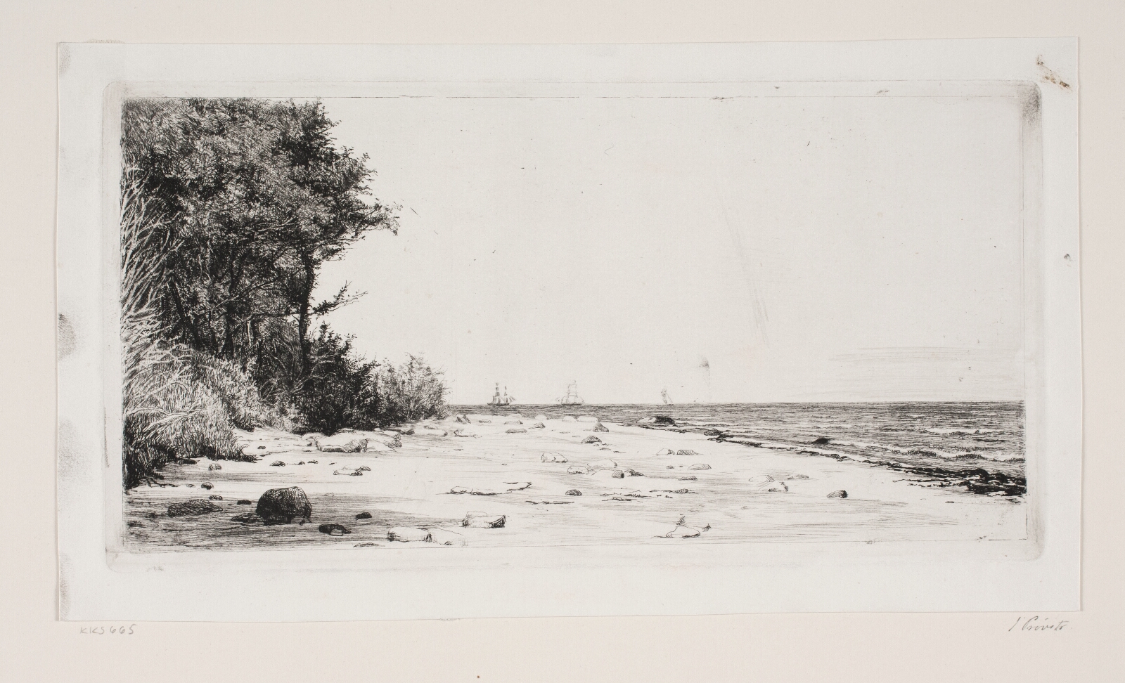 Carl Bloch, Fra Sjællands nordkyst. Hornbækplantagen