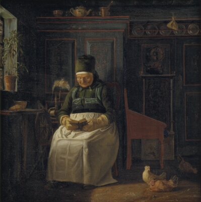 Christmas Morning in a Farmhouse