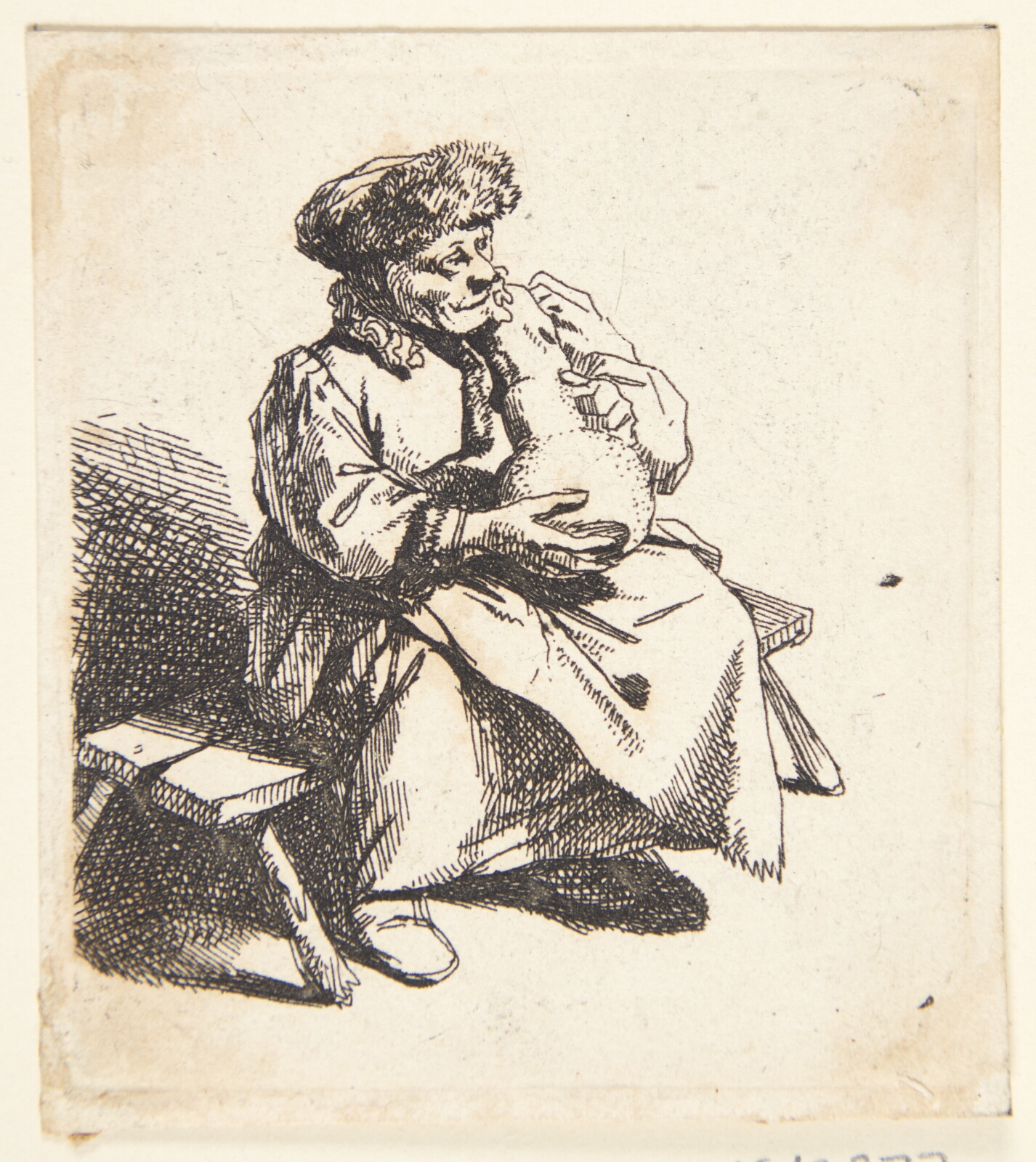 Cornelis Pietersz Bega, Siddende kvinde med en kande