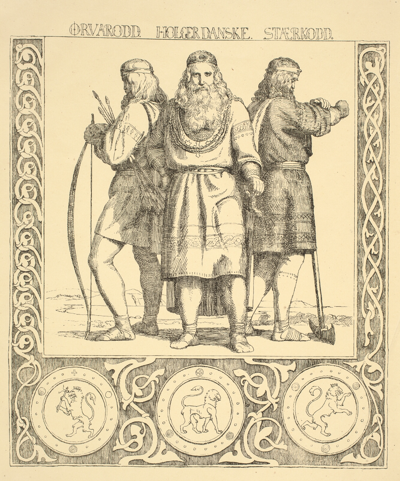 Lorenz Frølich, "ØRVARODD. HOLGER DANSKE. STÆRKODD."