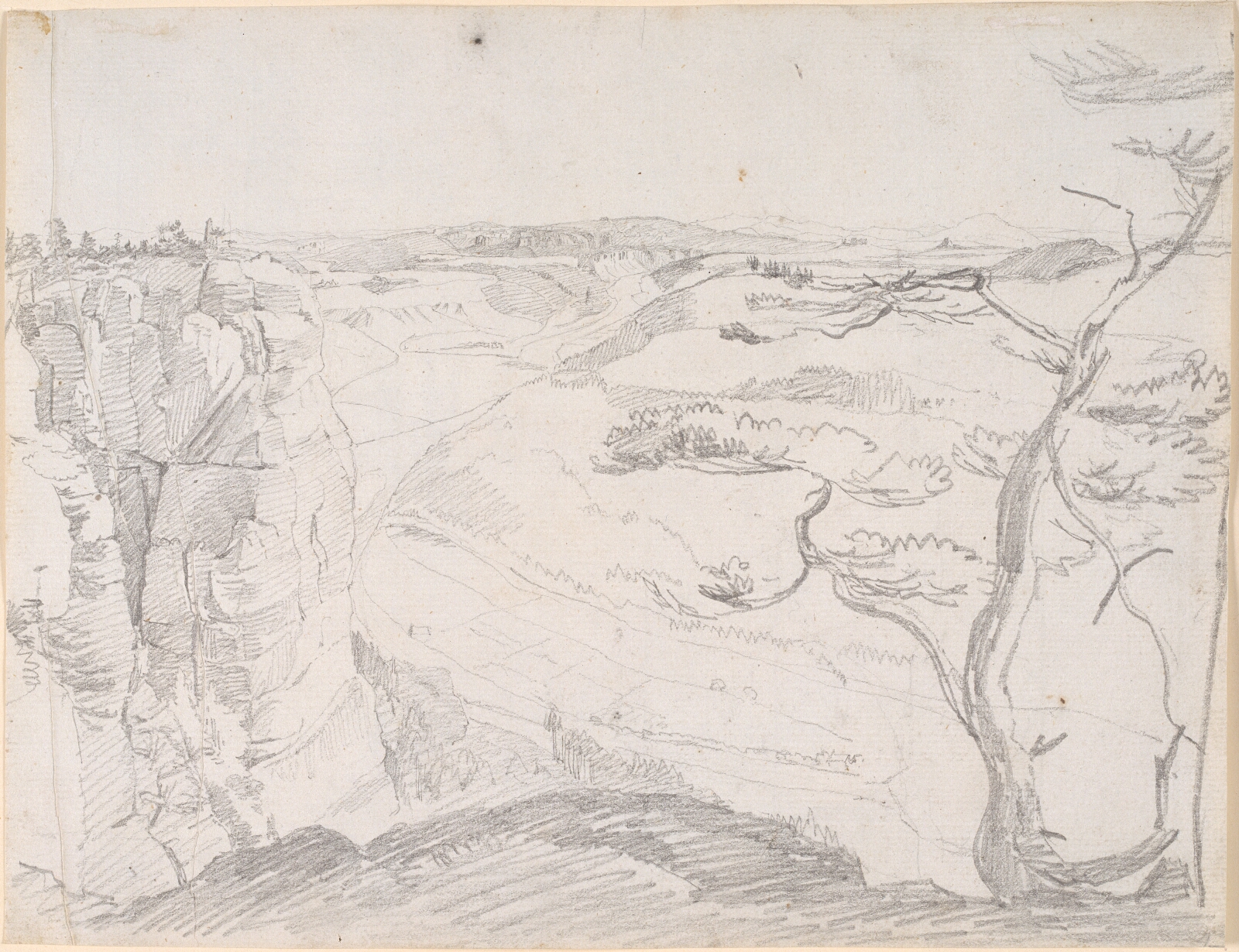 Caspar David Friedrich, Udsigt over Elben fra Lilienstein mod Schandau