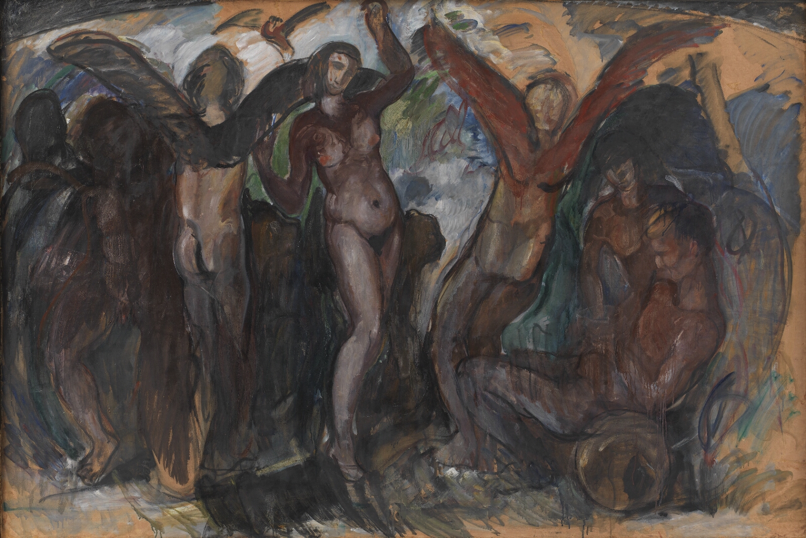 J.A. Jerichau (II), Figurkomposition med bakkanter