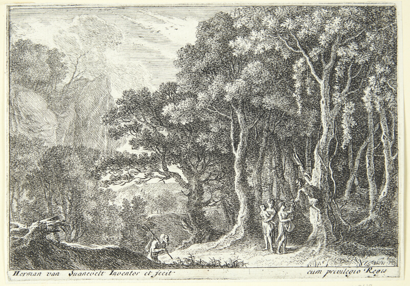 Herman van Swanevelt, Satyrer samler frugt