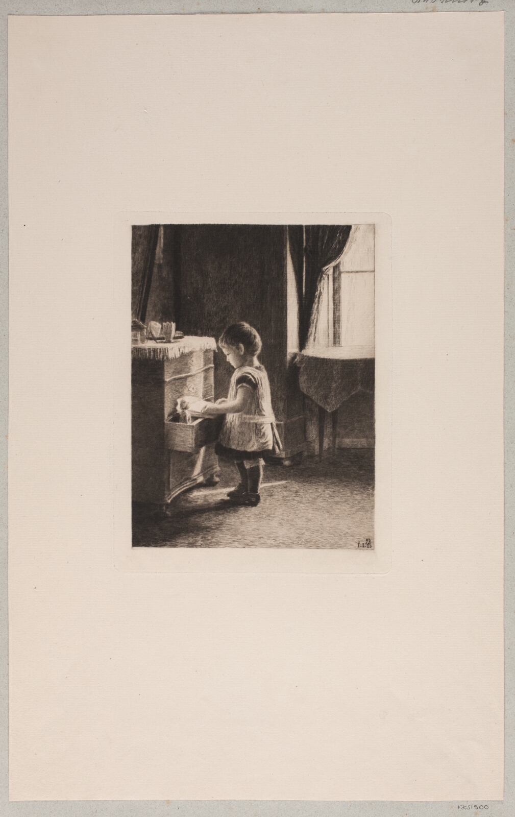 John Lübschitz, Interiør med barn