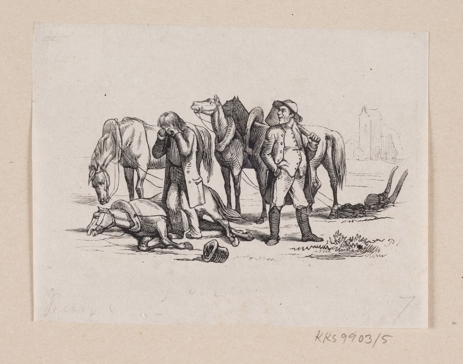 H.P. Hansen, Illustration til "Lille Claus og store Claus" i H.C. Andersen, "Eventyr og Historier", Bind 1