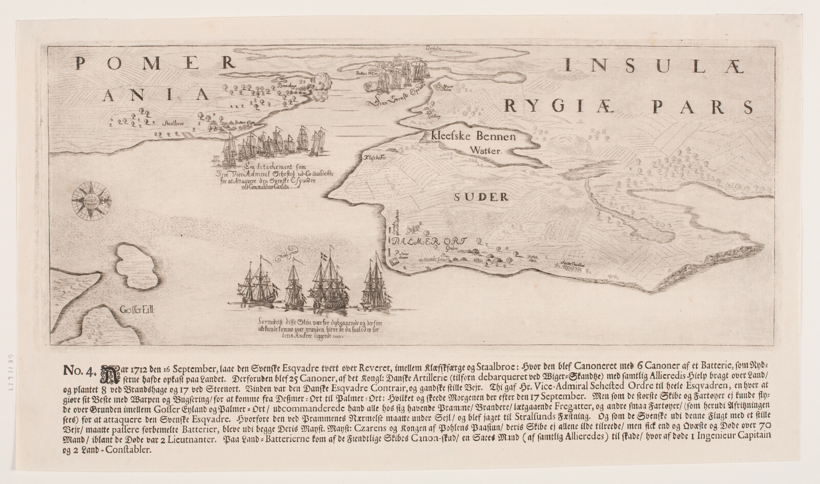 Ubekendt dansk, Den danske flådes angreb på svenskerne, Gripswald, 21. juli 1716, nr. 4