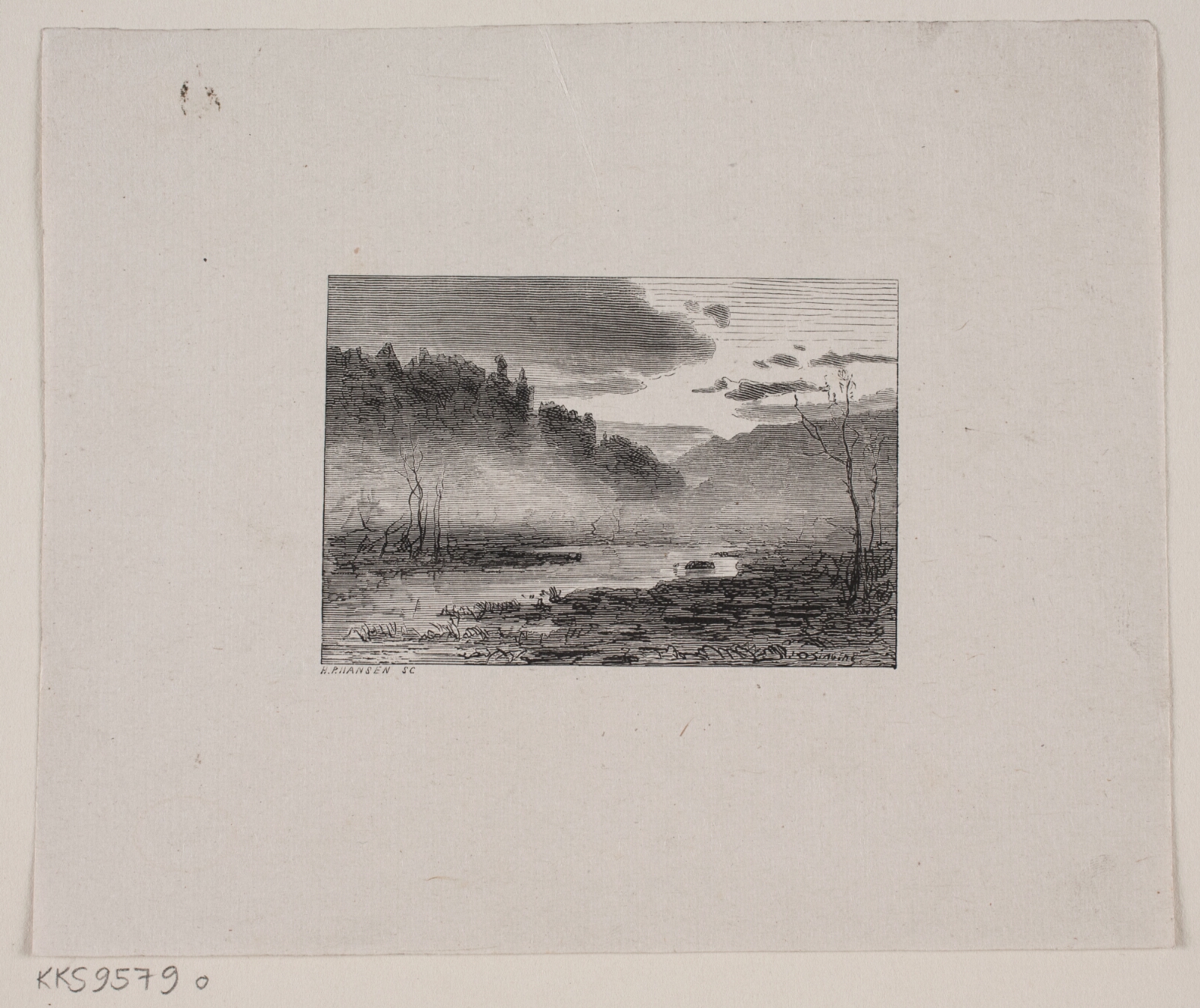 H.P. Hansen, Illustration til "En Sommernat paa Krogskoven"
