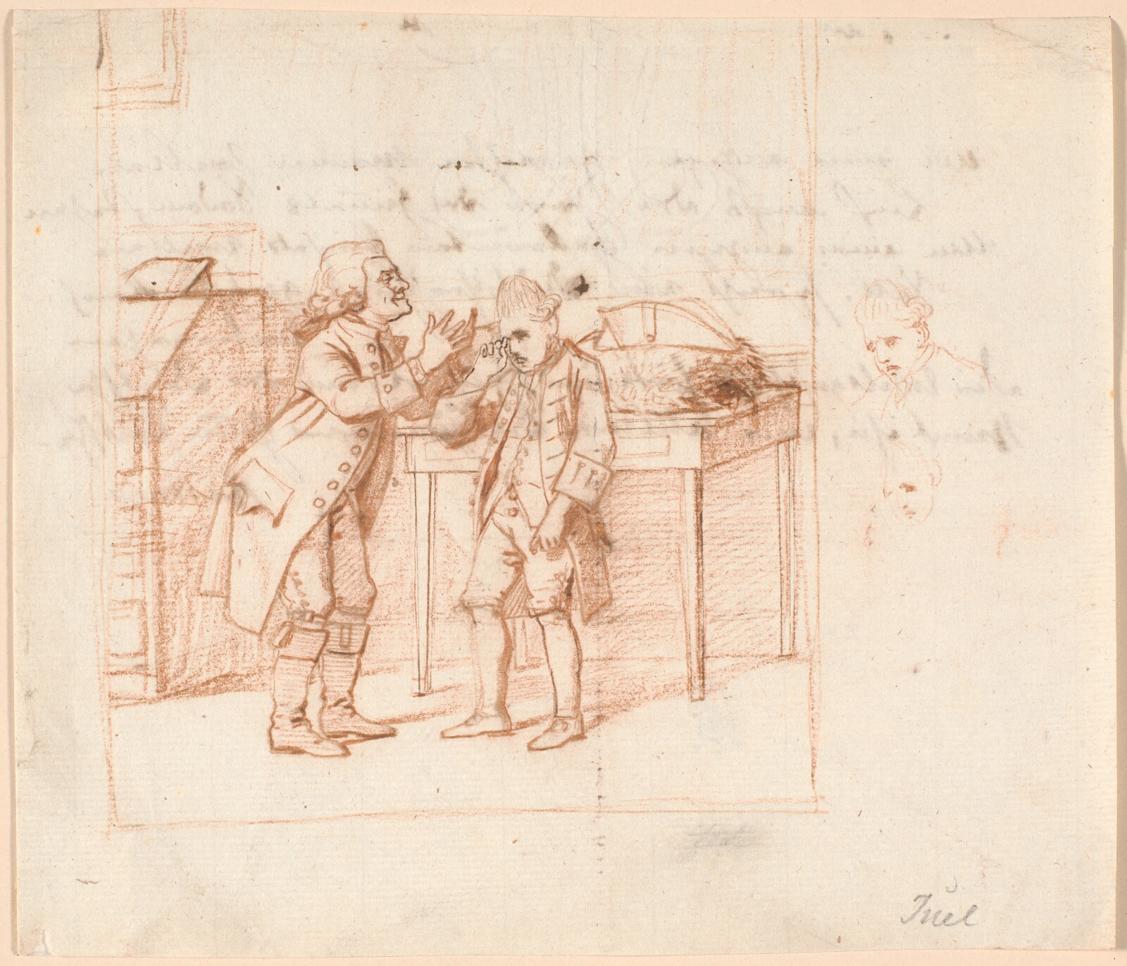 Jens Juel, Udkast til illustration P.A. Heibergs skuespil "De Vonner og de Vanner"