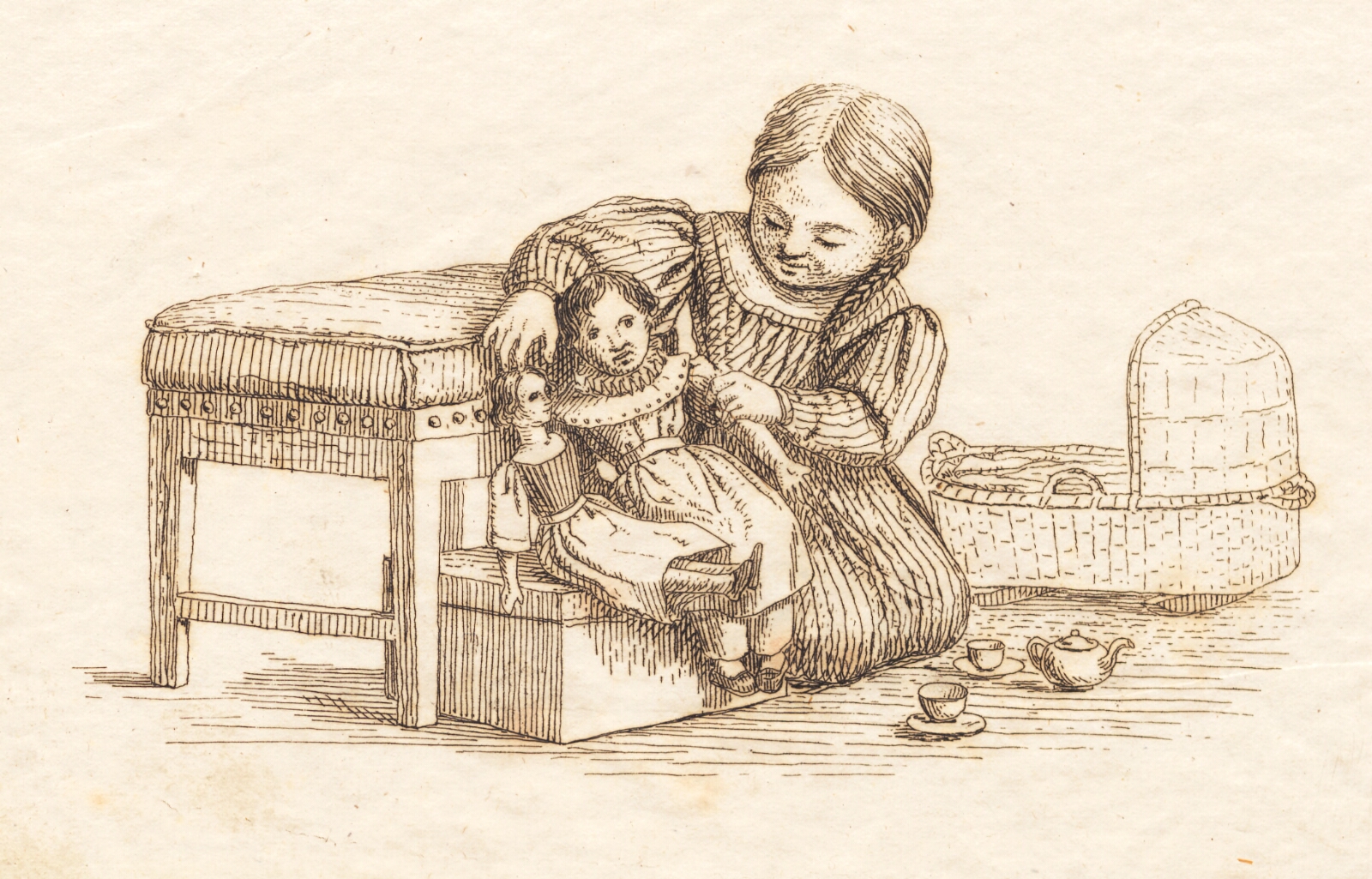 Martinus Rørbye, Illustration til "Halvhundrede Fabler for Børn" af Hey