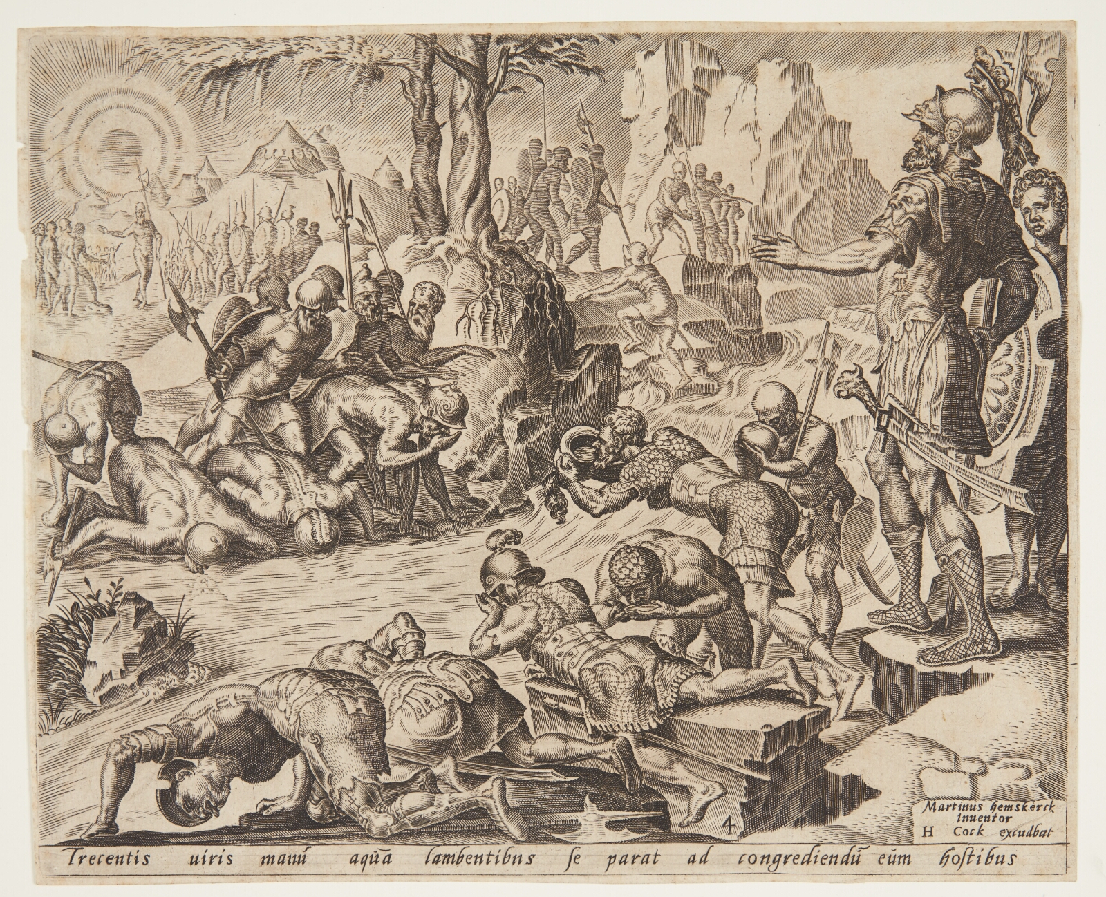 Maarten van Heemskerck, Gideon ser, hvorledes soldaterne drikker