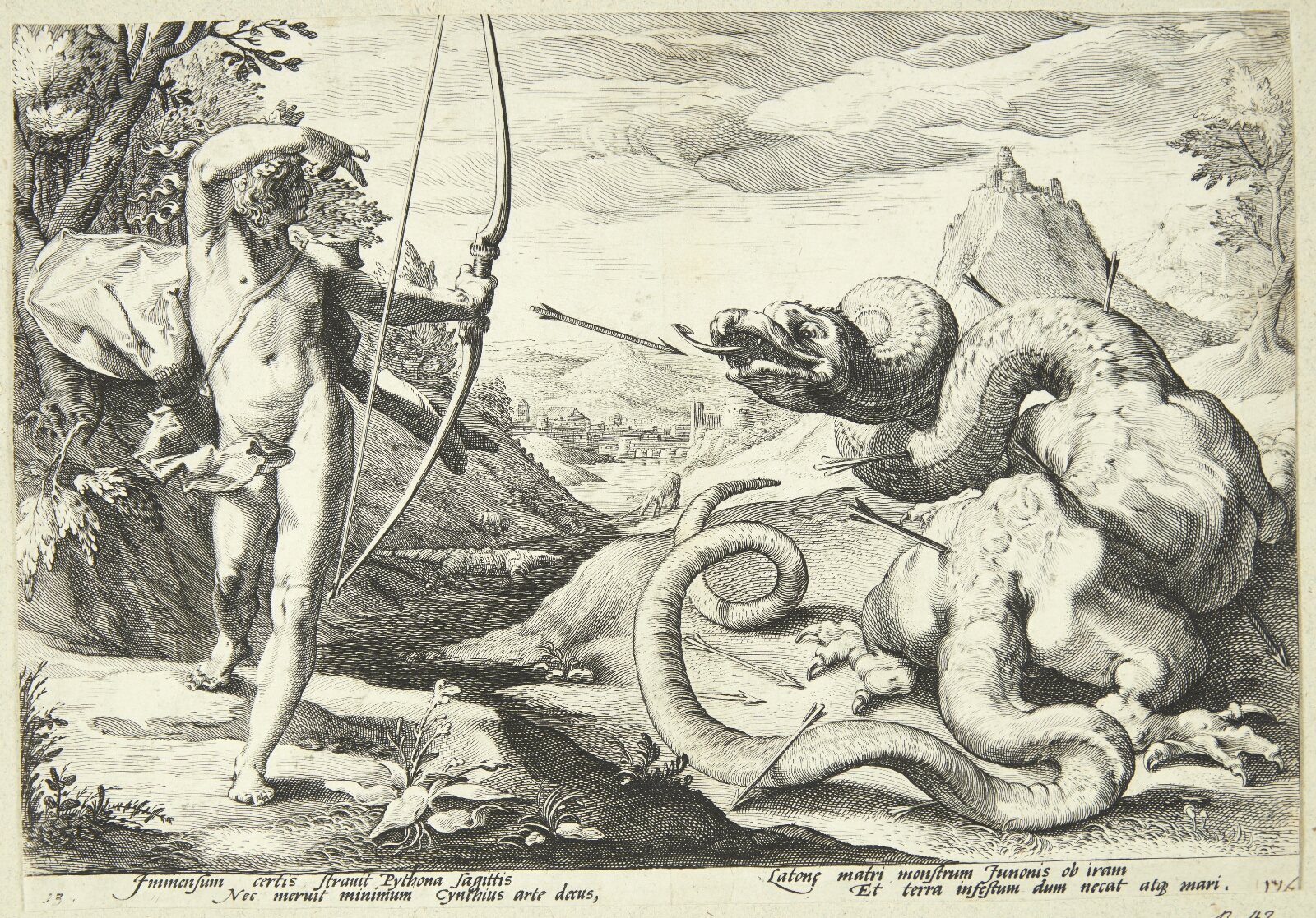 Hendrick Goltzius, Apollon dræber Python