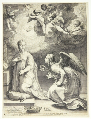 The Annunciation, Goltzius, Hendrick, 1594