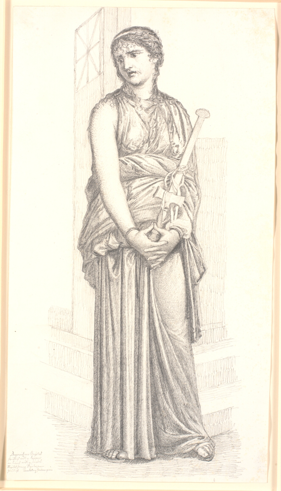Christen Købke, Medea med sværdet i hånden, hel figur