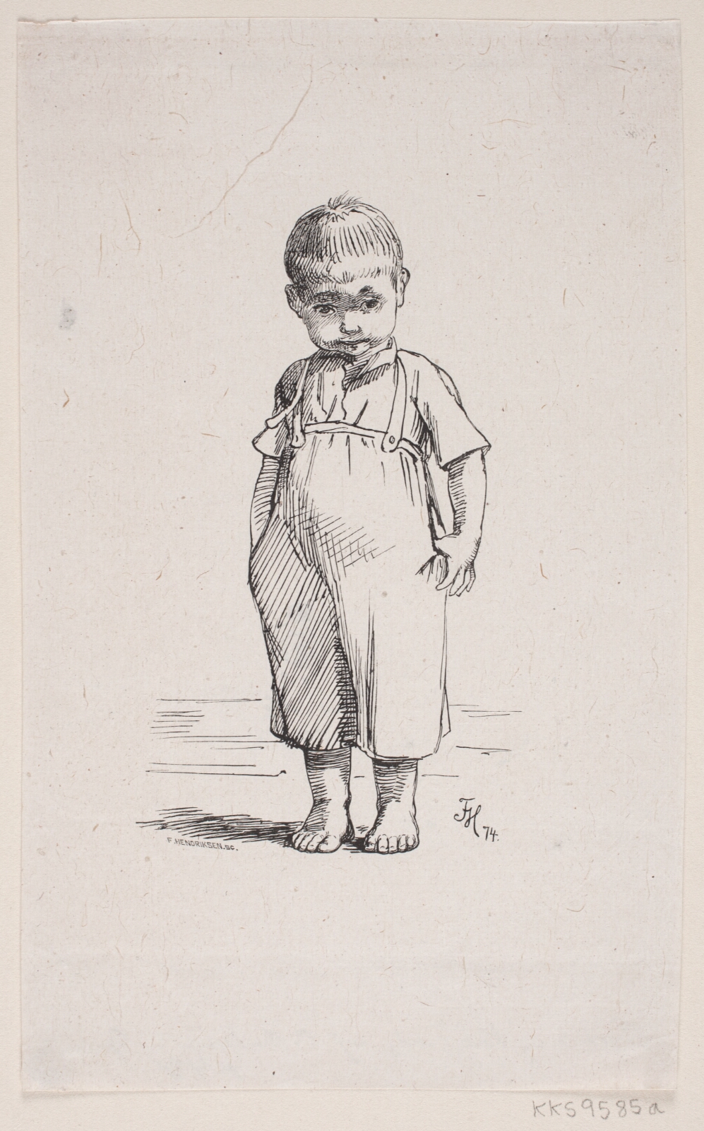 F. Hendriksen, Illustration til Chr. Richardt, "Naar jeg blir stor"