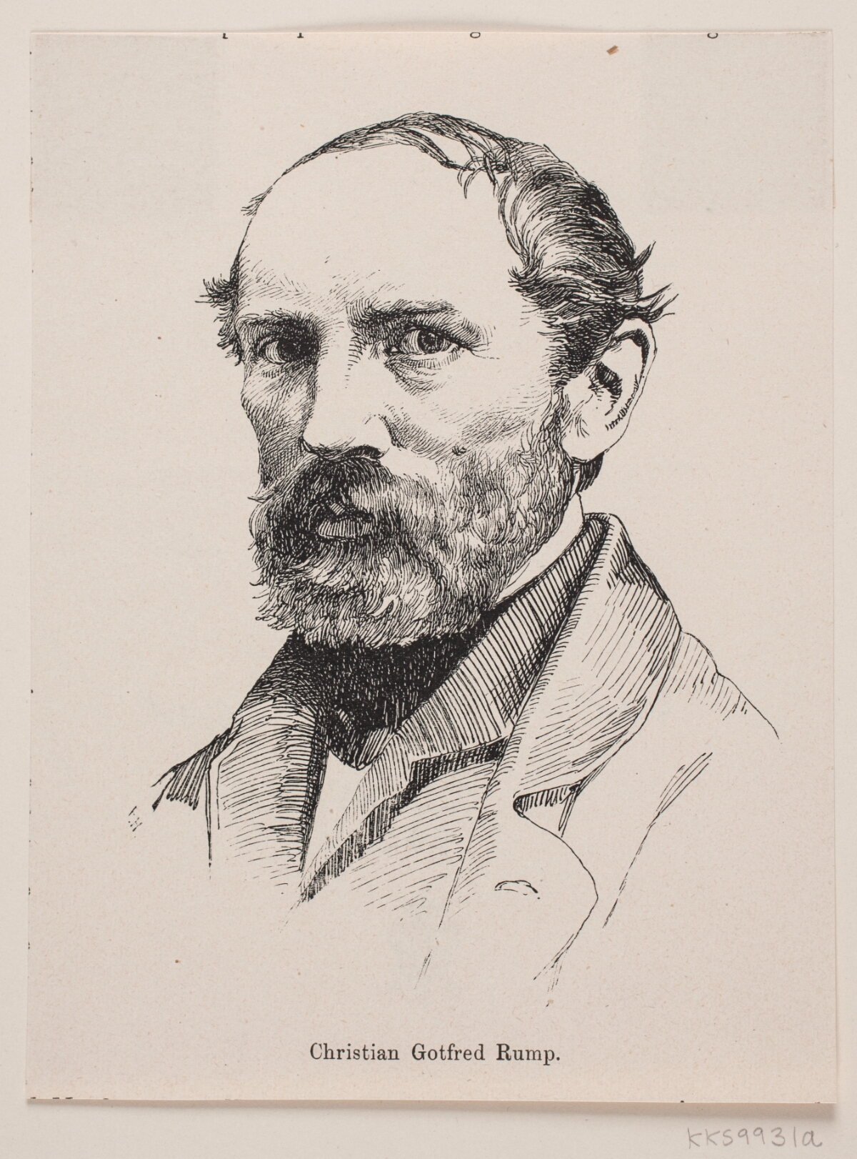 Portræt af Gotfred Rump, 1870 – 1879, F. Hendriksen, Frants Henningsen ...