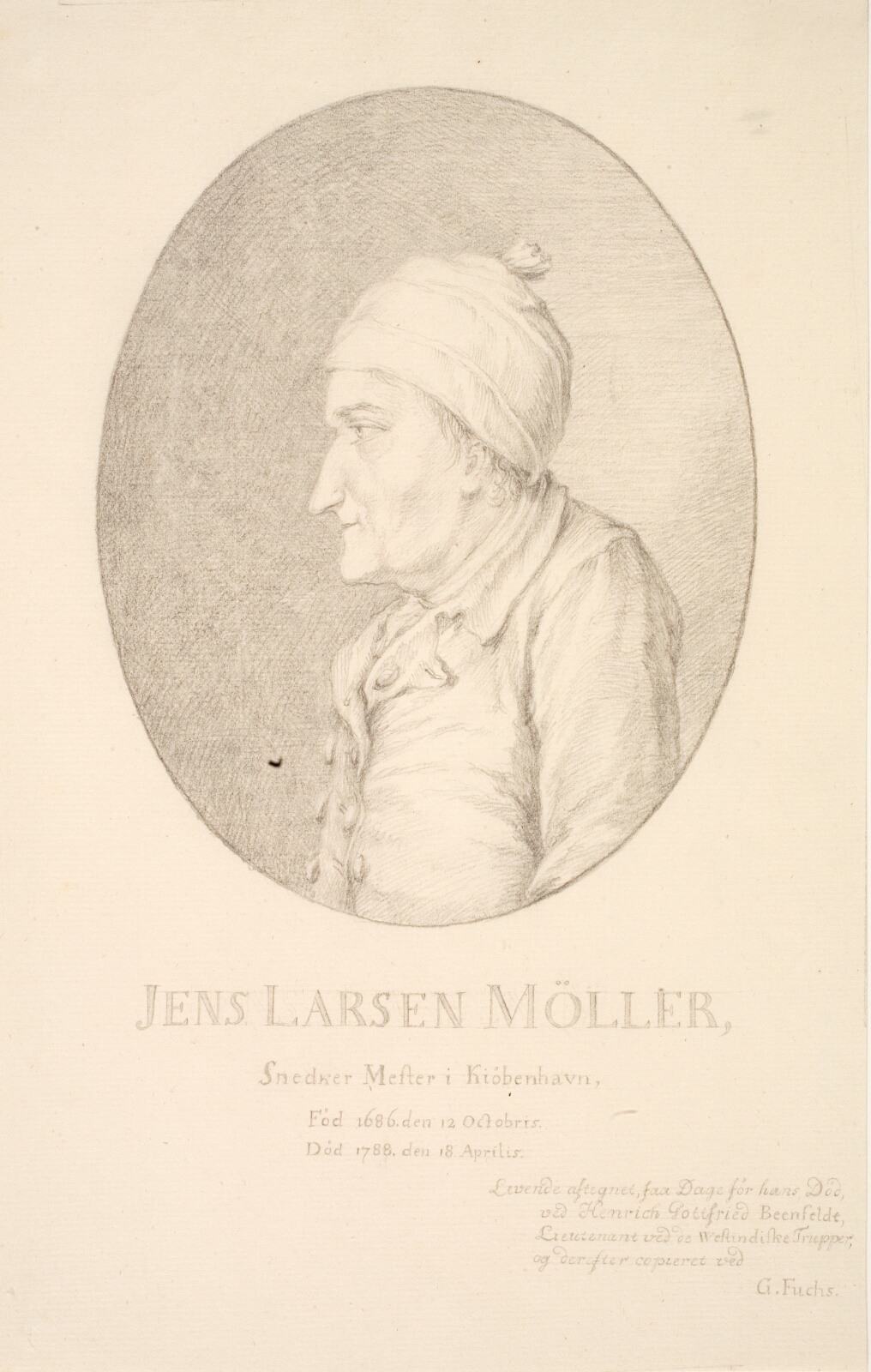 Georg Mathias Fuchs, Portræt af Jens Larsen Møller