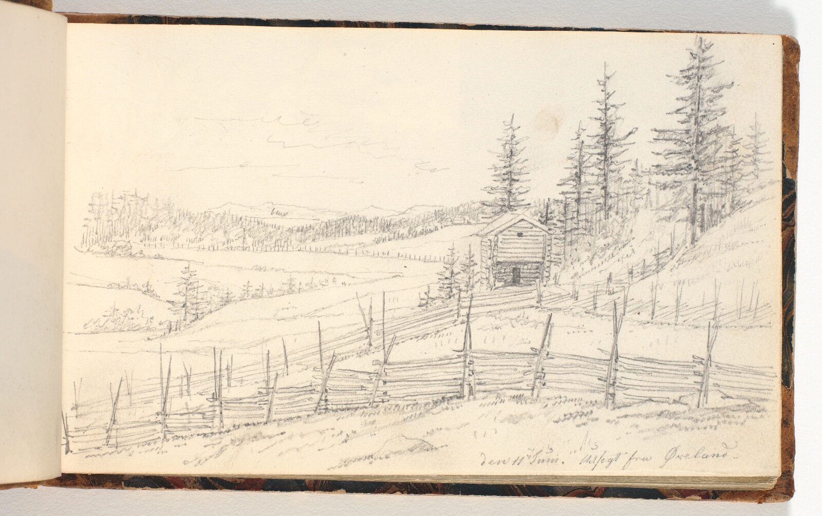 Martinus Rørbye, Landskab med marker og skov