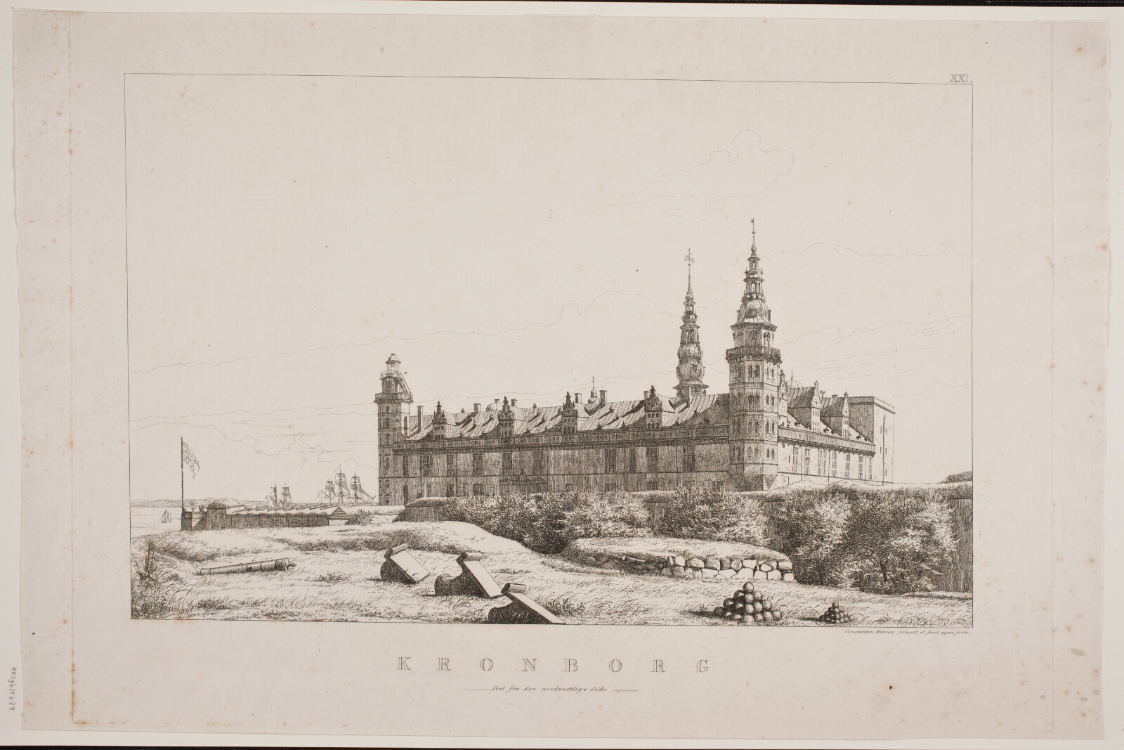 Constantin Hansen, Kronborg set fra den nordvestlige side