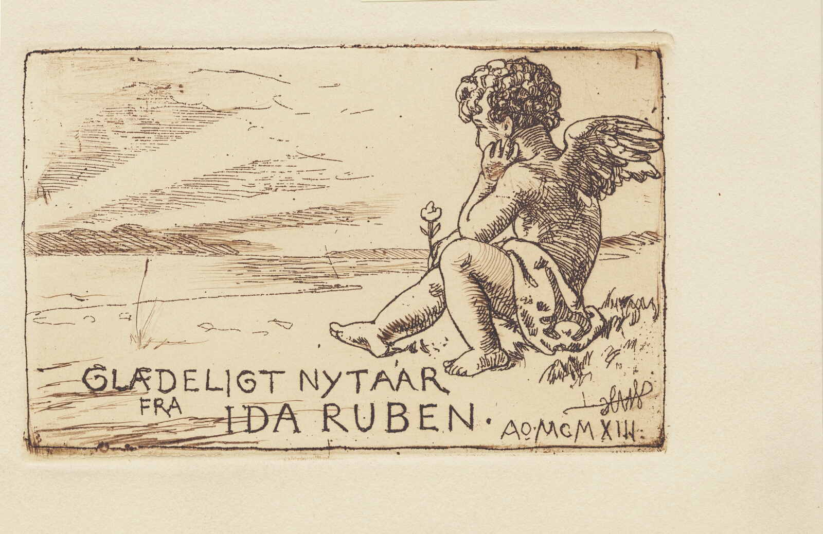 Hans Nikolaj Hansen, Nytårskort