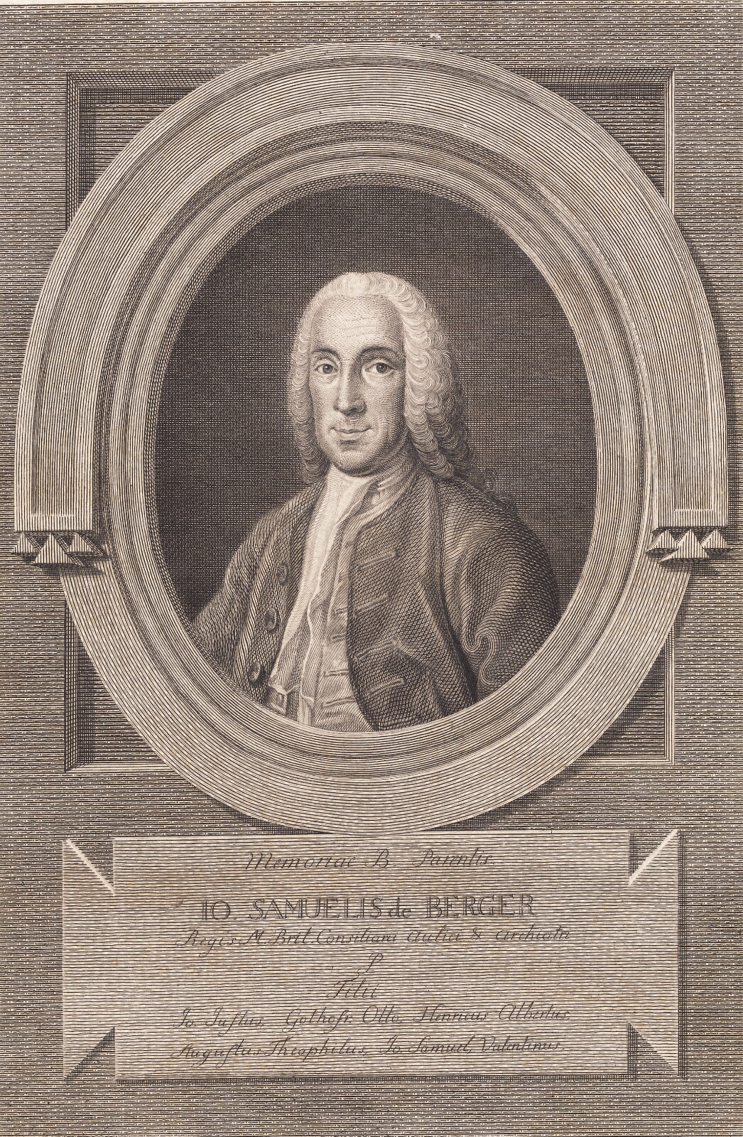 J.F. Clemens, Portræt af læge Johann Samuel von Berger