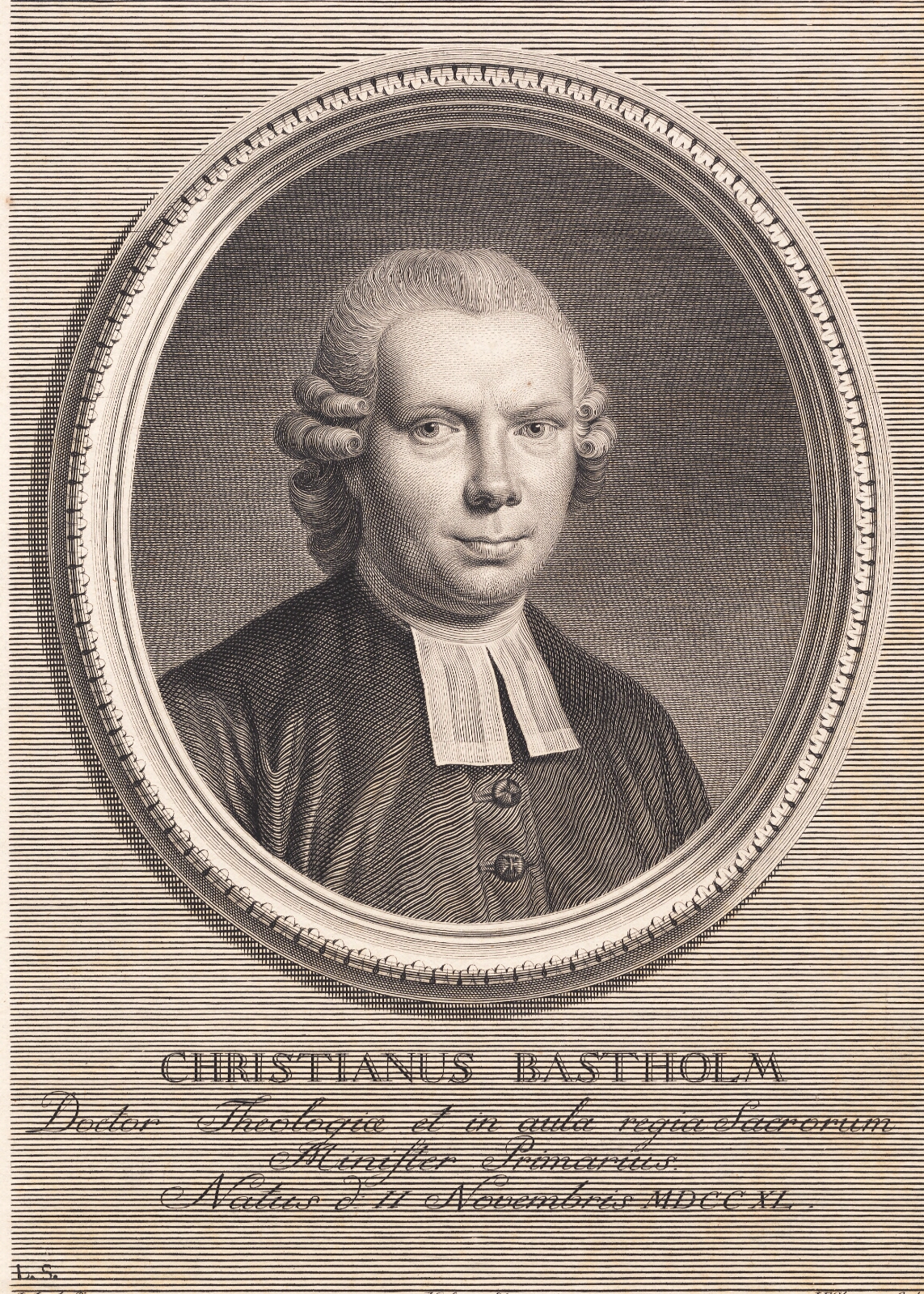 J.F. Clemens, Kgl. konfessionarius Christian Bastholm